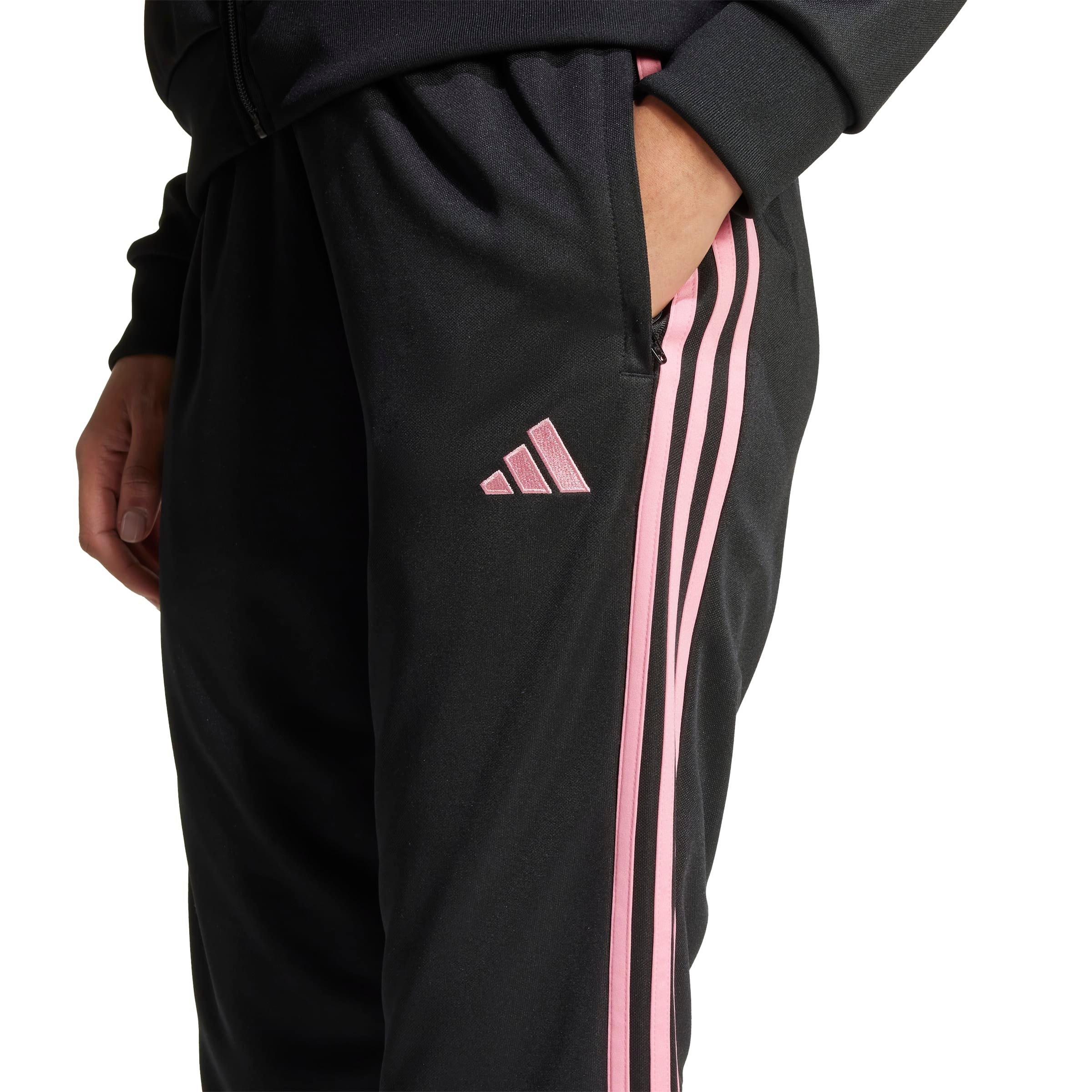 adidas Women's Tiro 25 Essentials Training Tracksuit Bottoms -Black/Pink - BLACK/PINK Thumbnail View 3