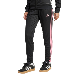 adidas Women's Tiro 25 Essentials Training Tracksuit Bottoms -Black/Pink