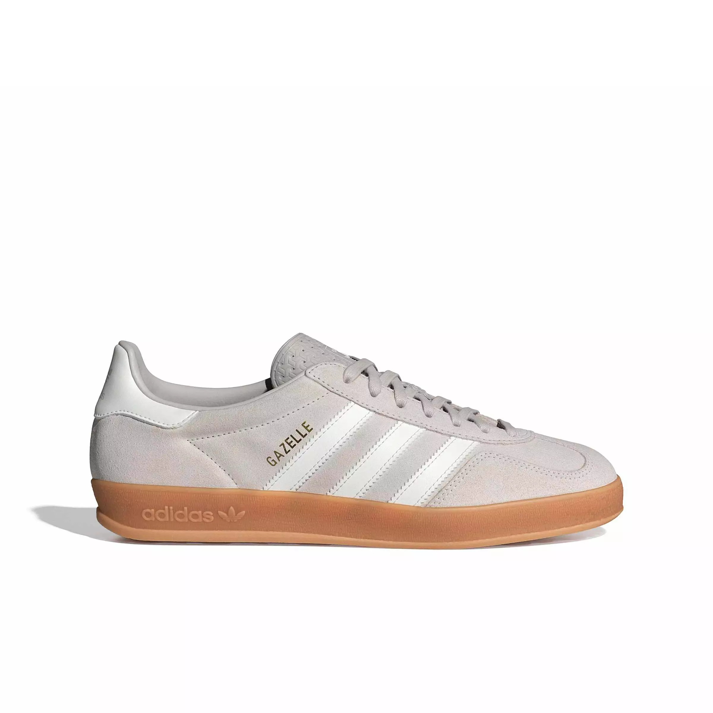 adidas Originals Gazelle Indoor "Chalk Pearl/Core White/Gum 2" Men's Shoe - CHALK/WHITE/GUM