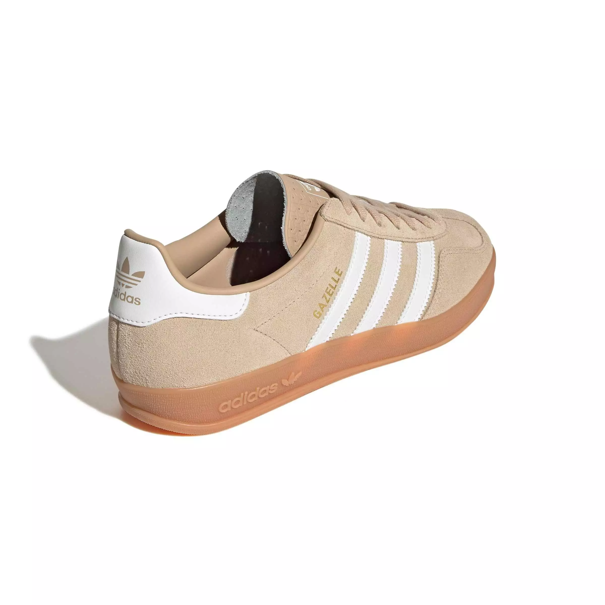 adidas Originals Gazelle Indoor "Magic Beige/Core White/Gum 2" Men's Shoe - BEIGE/WHITE/GUM