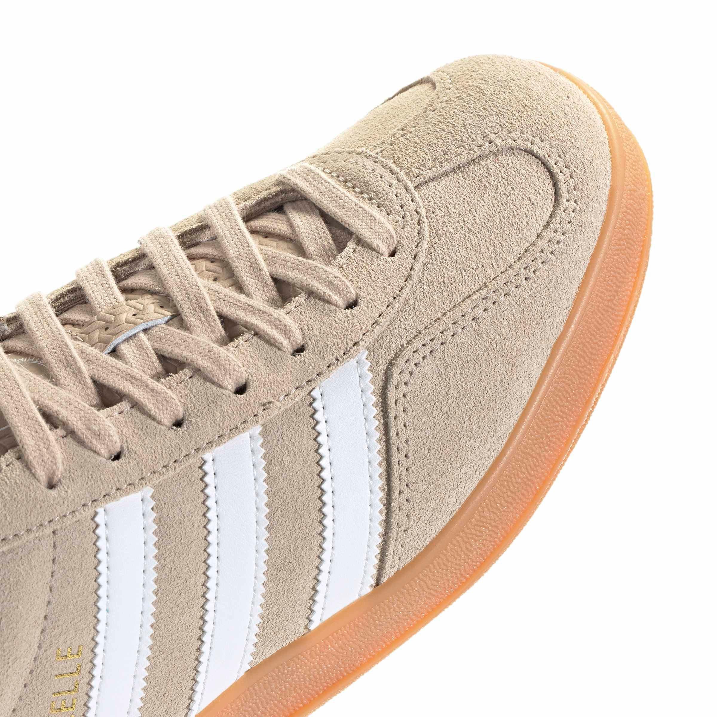 adidas Originals Gazelle Indoor "Magic Beige/Core White/Gum 2" Men's Shoe - BEIGE/WHITE/GUM Thumbnail View 8