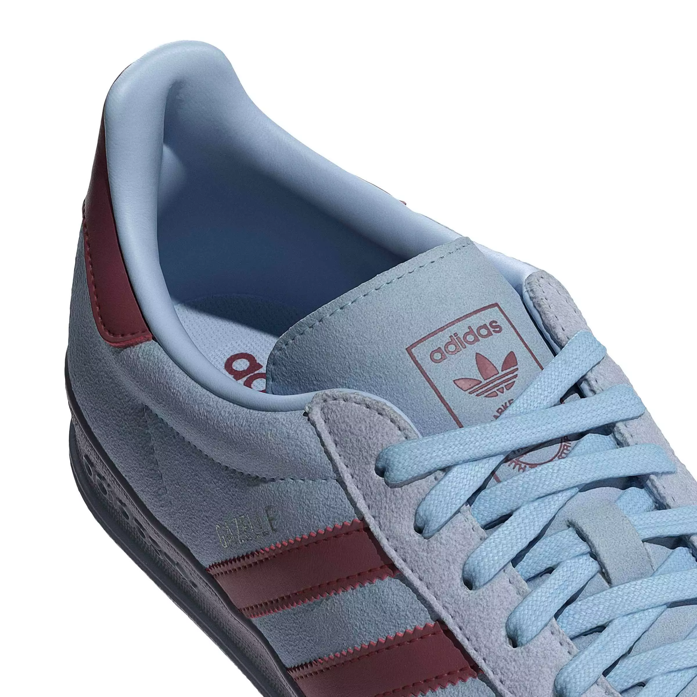 adidas Originals Gazelle Indoor "Clear Sky/Noble Maroon/Crystal Sky" Men's Shoe - SKY/MAROON/SKY