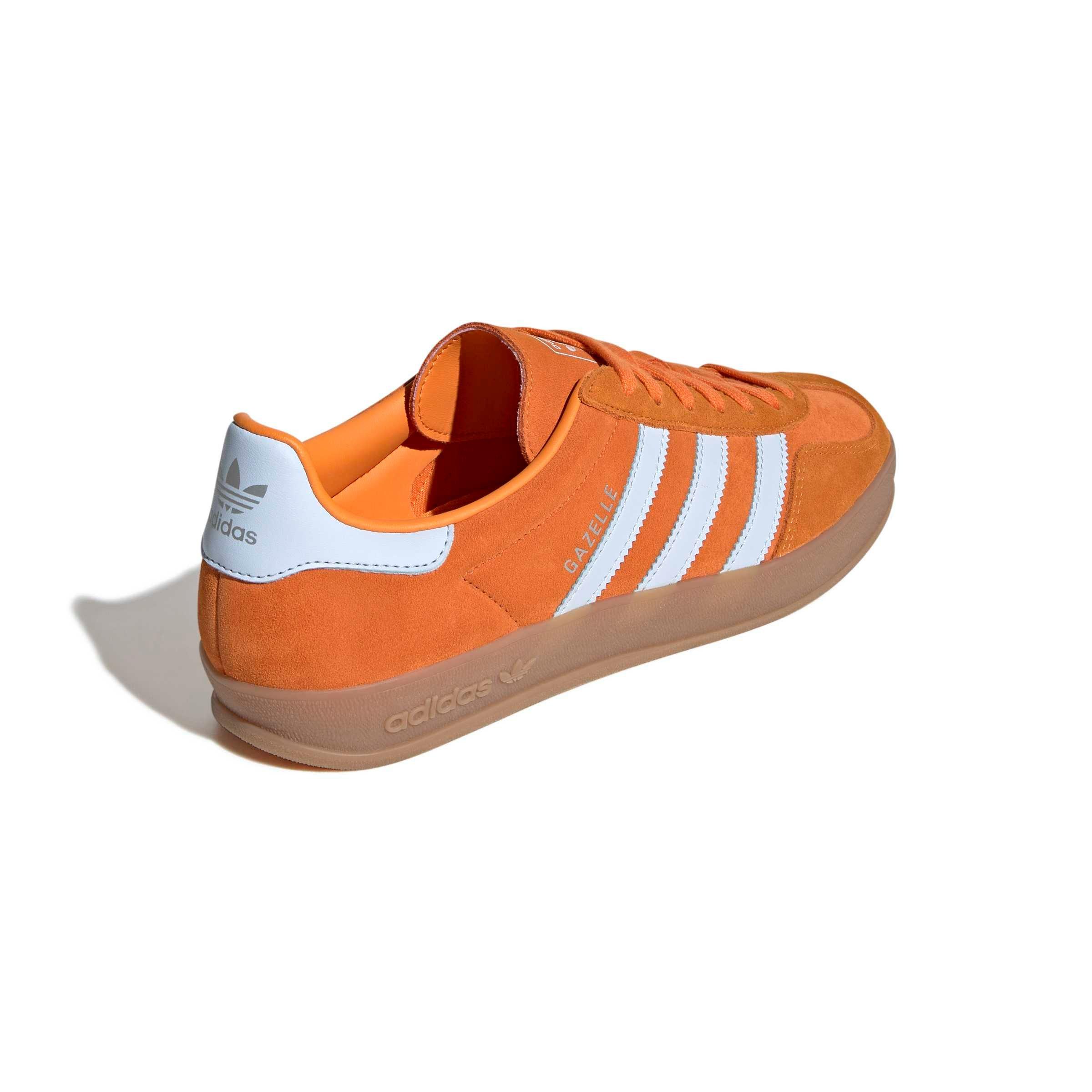 adidas Originals Gazelle Indoor "Unity Orange/Crystal Sky" Men's Shoe - ORANGE/SKY Thumbnail View 4