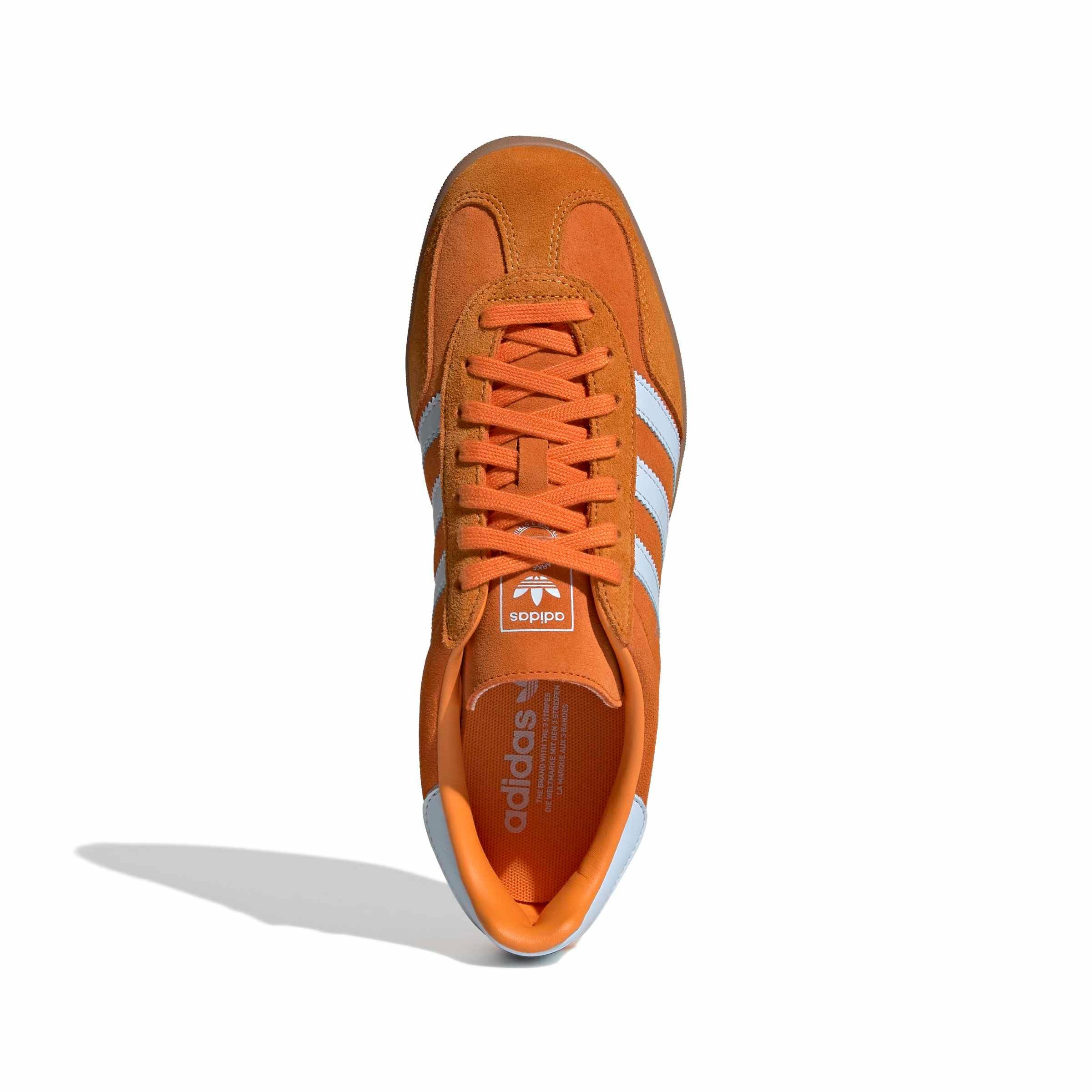 adidas Originals Gazelle Indoor "Unity Orange/Crystal Sky" Men's Shoe - ORANGE/SKY Thumbnail View 5