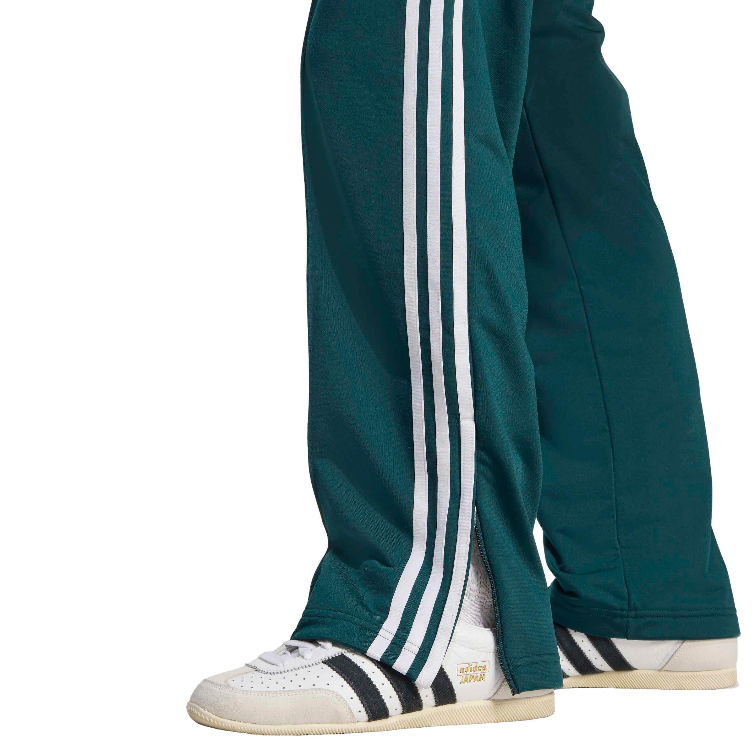 adidas Originals Women's Adicolor Classics Firebird Track Tracksuit Bottoms - Green/White - GREEN/WHITE Thumbnail View 4