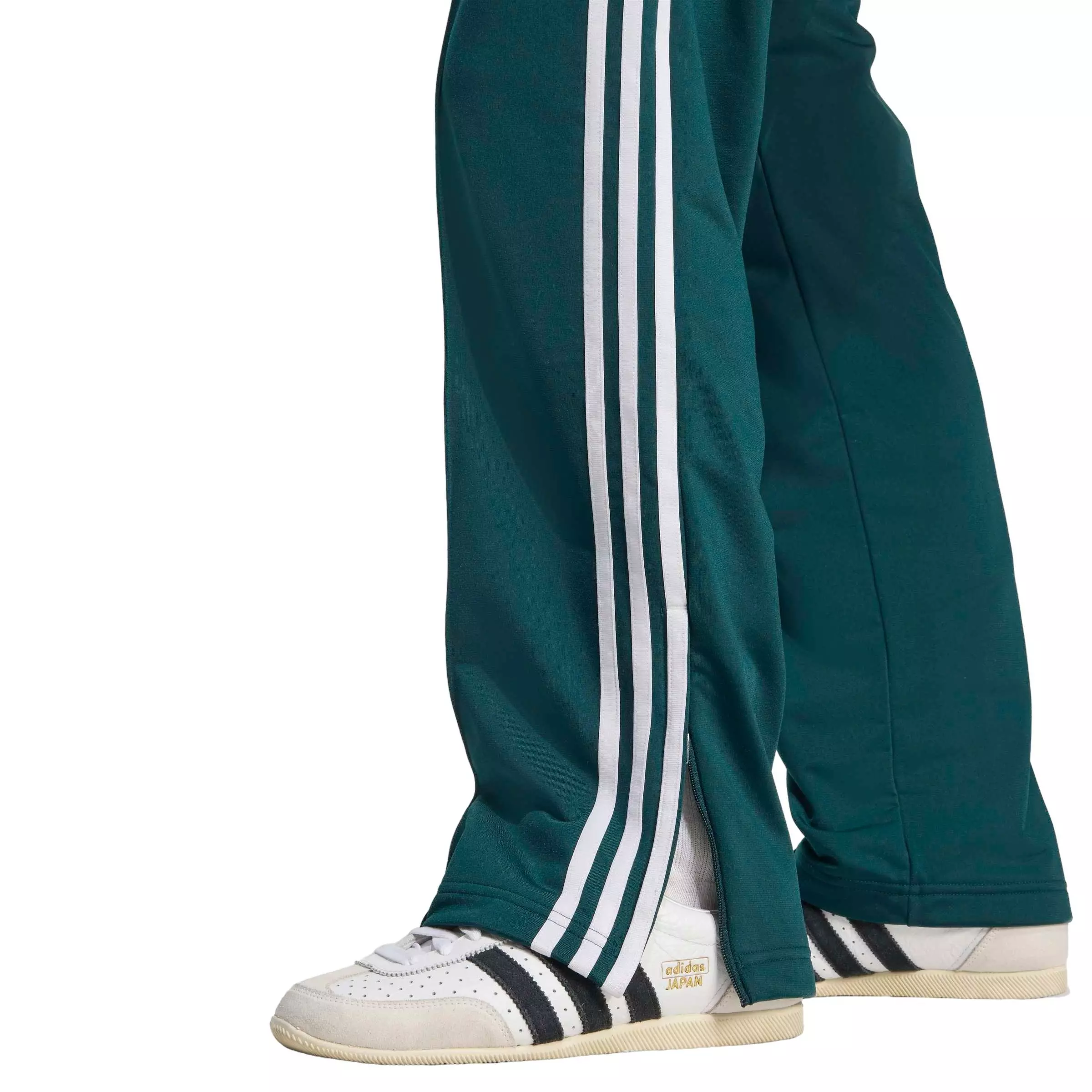 adidas Originals Women's Adicolor Classics Firebird Track Tracksuit Bottoms - Green/White - GREEN/WHITE