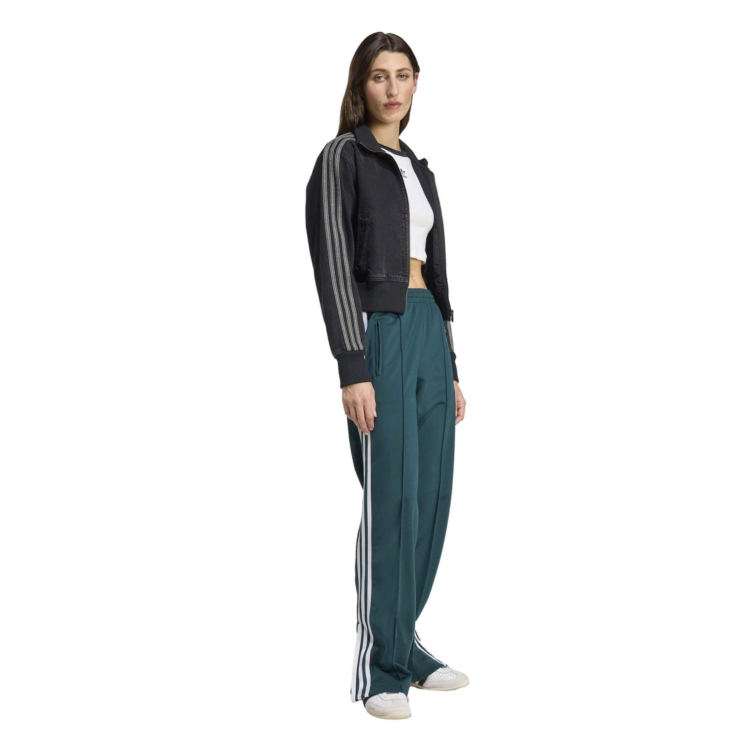 adidas Originals Women's Adicolor Classics Firebird Track Tracksuit Bottoms - Green/White - GREEN/WHITE Thumbnail View 5
