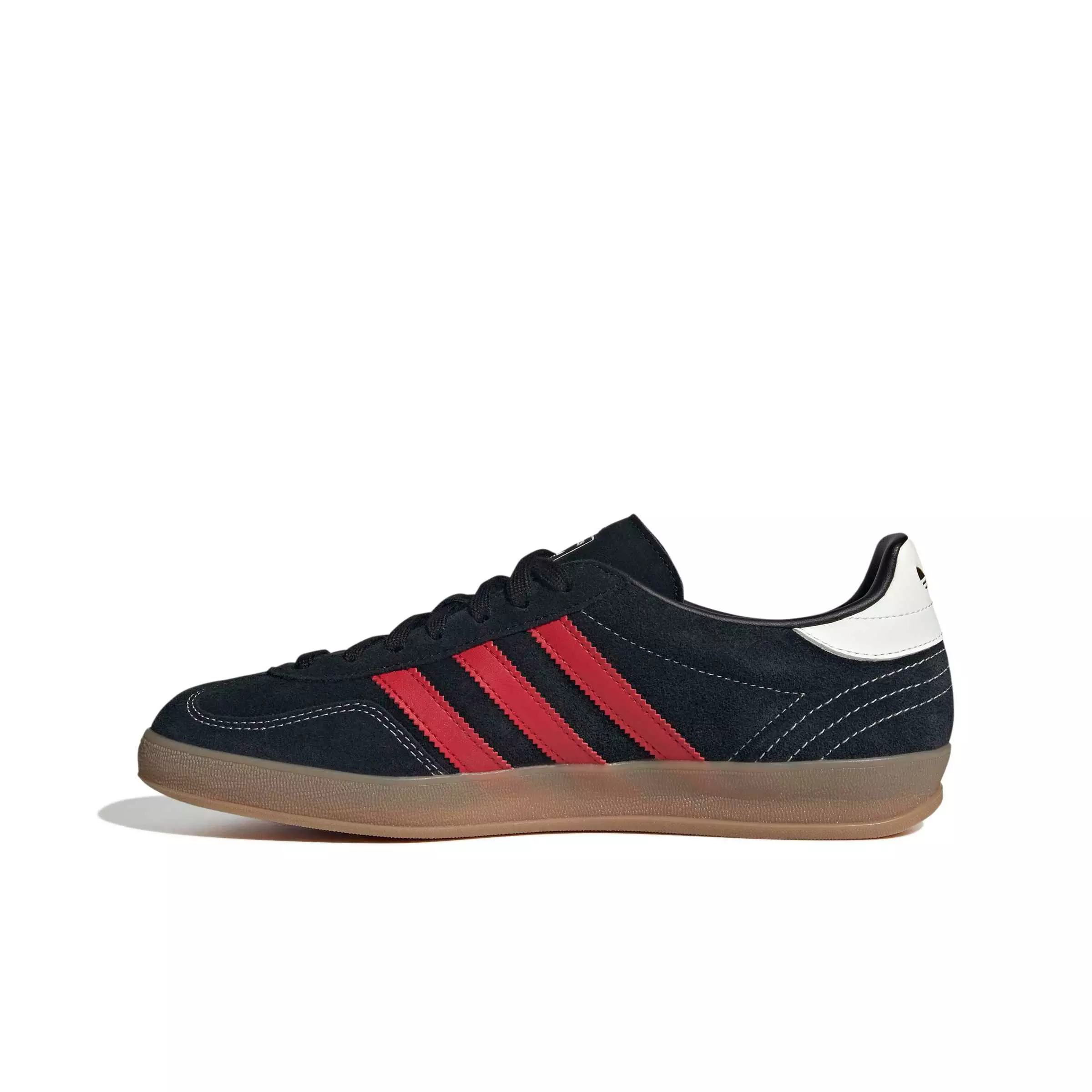 adidas Originals Gazelle Indoor "Core Black/Better Scarlet/Gum 4" Men's Shoe - BLACK/SCARLET/GUM