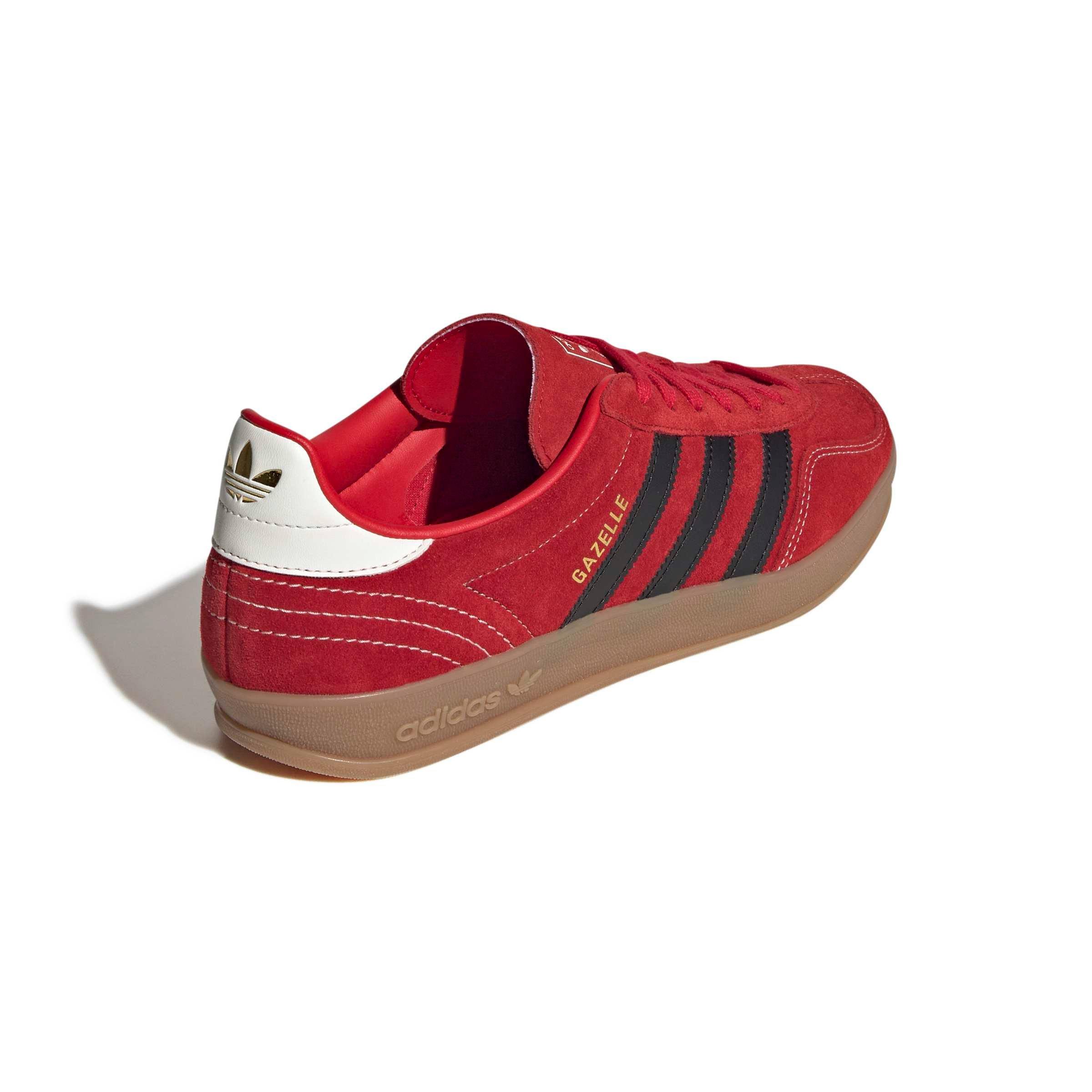adidas Originals Gazelle Indoor "Better Scarlet/Core Black/Gum 4" Men's Shoe - SCARLET/BLACK/GUM Thumbnail View 4