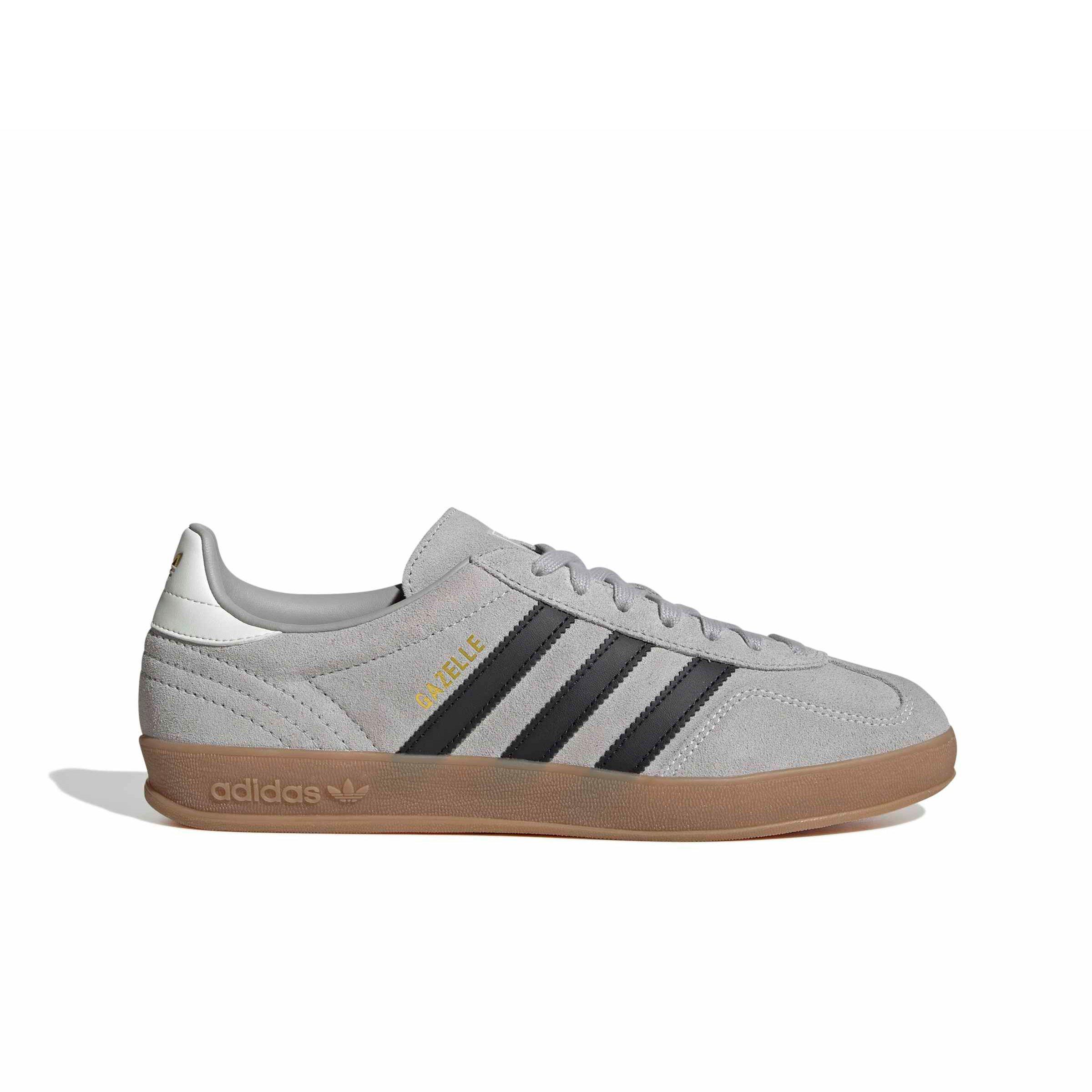 adidas Originals Gazelle Indoor "Grey Two/Core Black/Gum 4" Men's Shoe - GREY/BLACK/GUM Thumbnail View 1