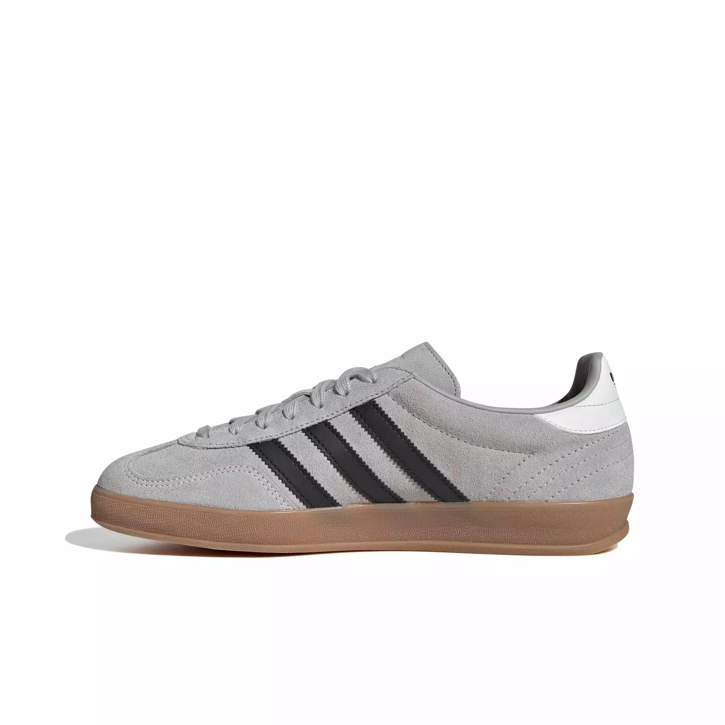adidas Originals Gazelle Indoor "Grey Two/Core Black/Gum 4" Men's Shoe - GREY/BLACK/GUM