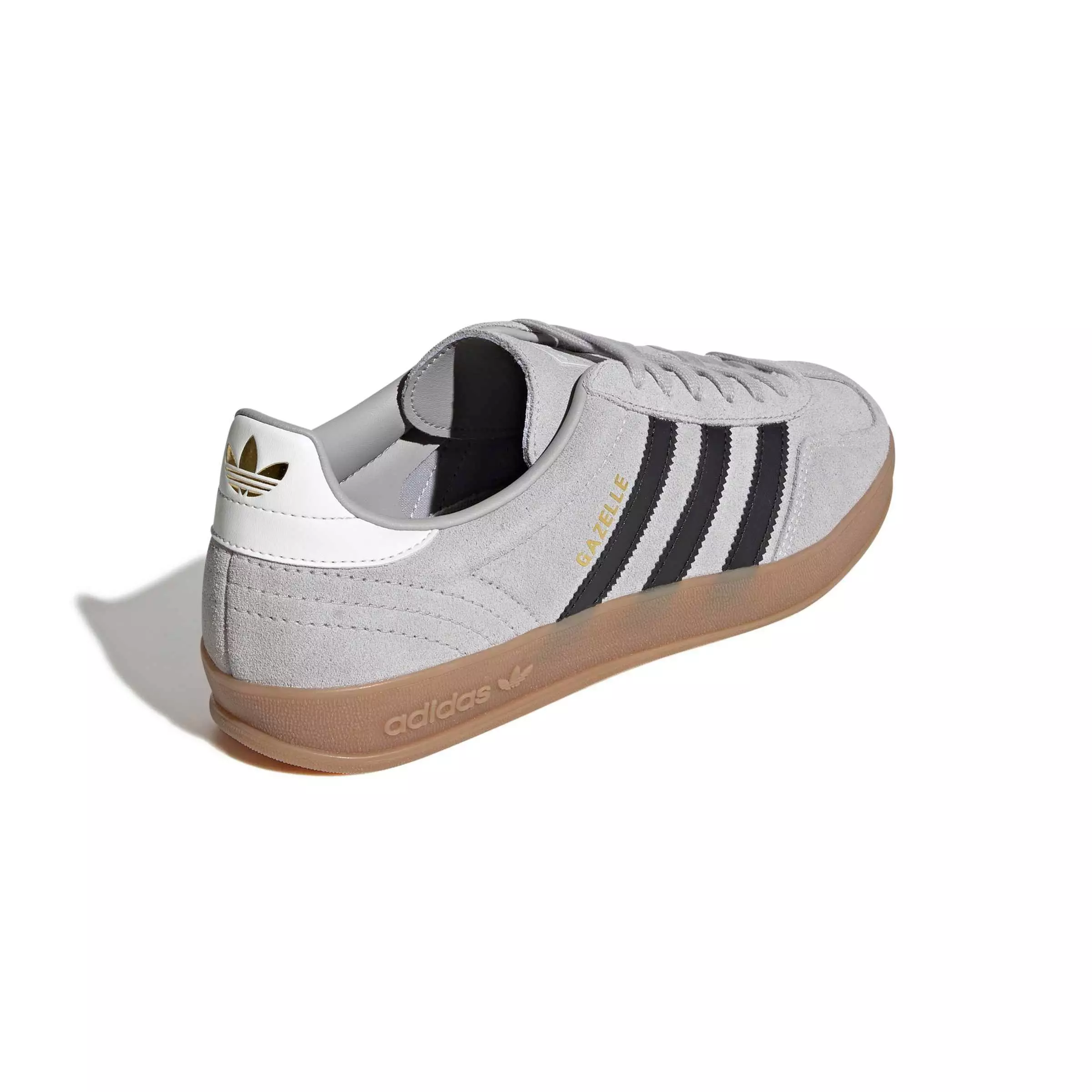 adidas Originals Gazelle Indoor "Grey Two/Core Black/Gum 4" Men's Shoe - GREY/BLACK/GUM