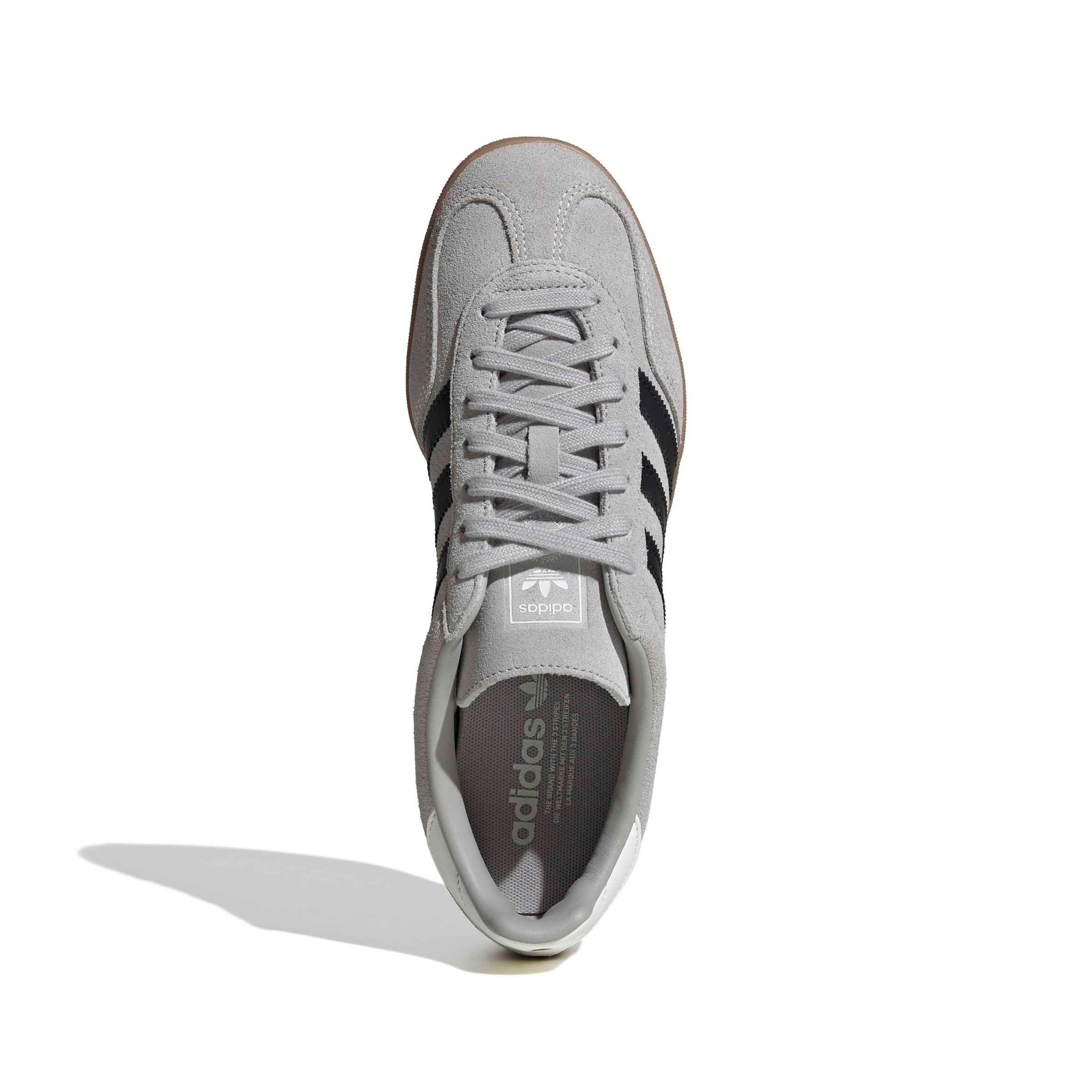 adidas Originals Gazelle Indoor "Grey Two/Core Black/Gum 4" Men's Shoe - GREY/BLACK/GUM Thumbnail View 5