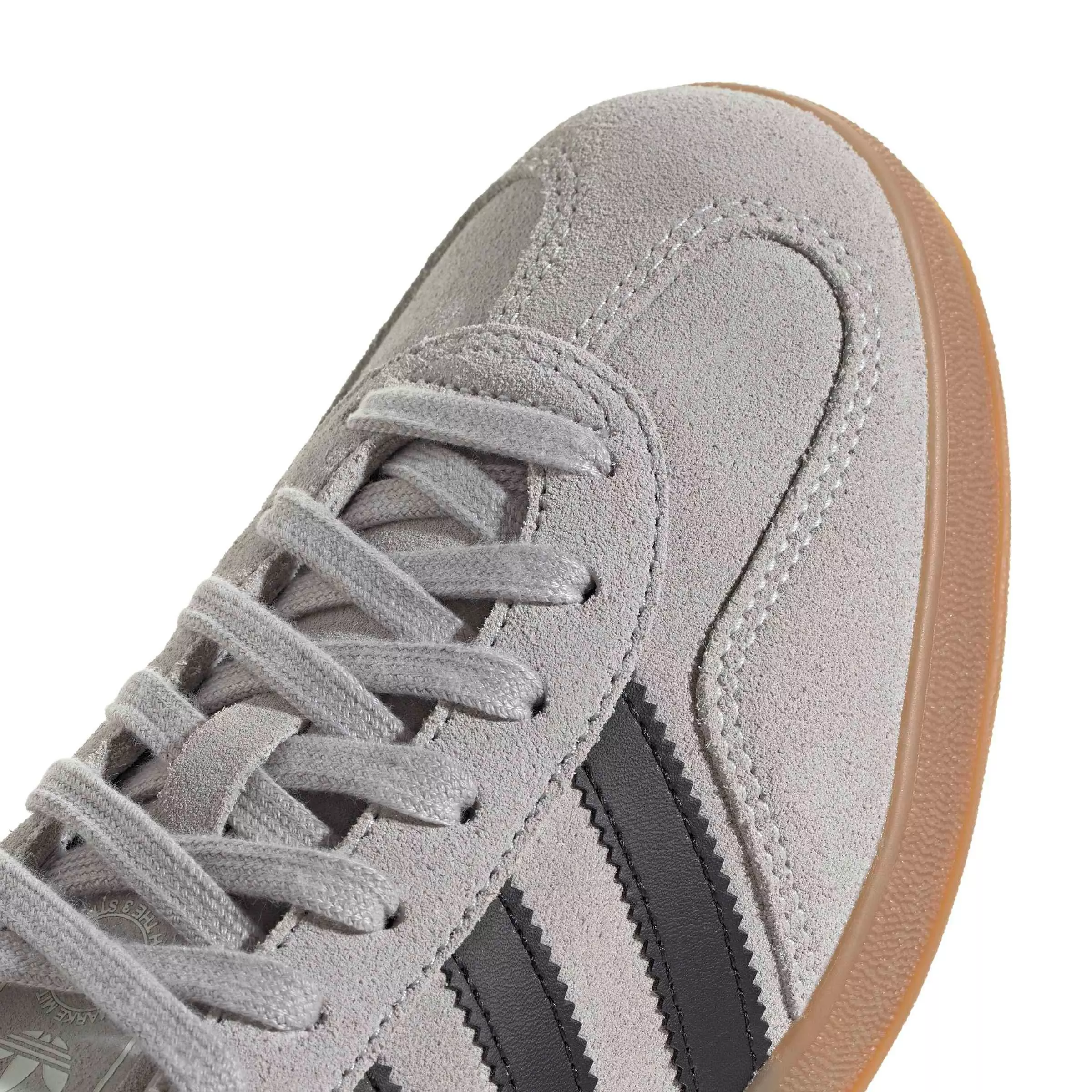 adidas Originals Gazelle Indoor "Grey Two/Core Black/Gum 4" Men's Shoe - GREY/BLACK/GUM