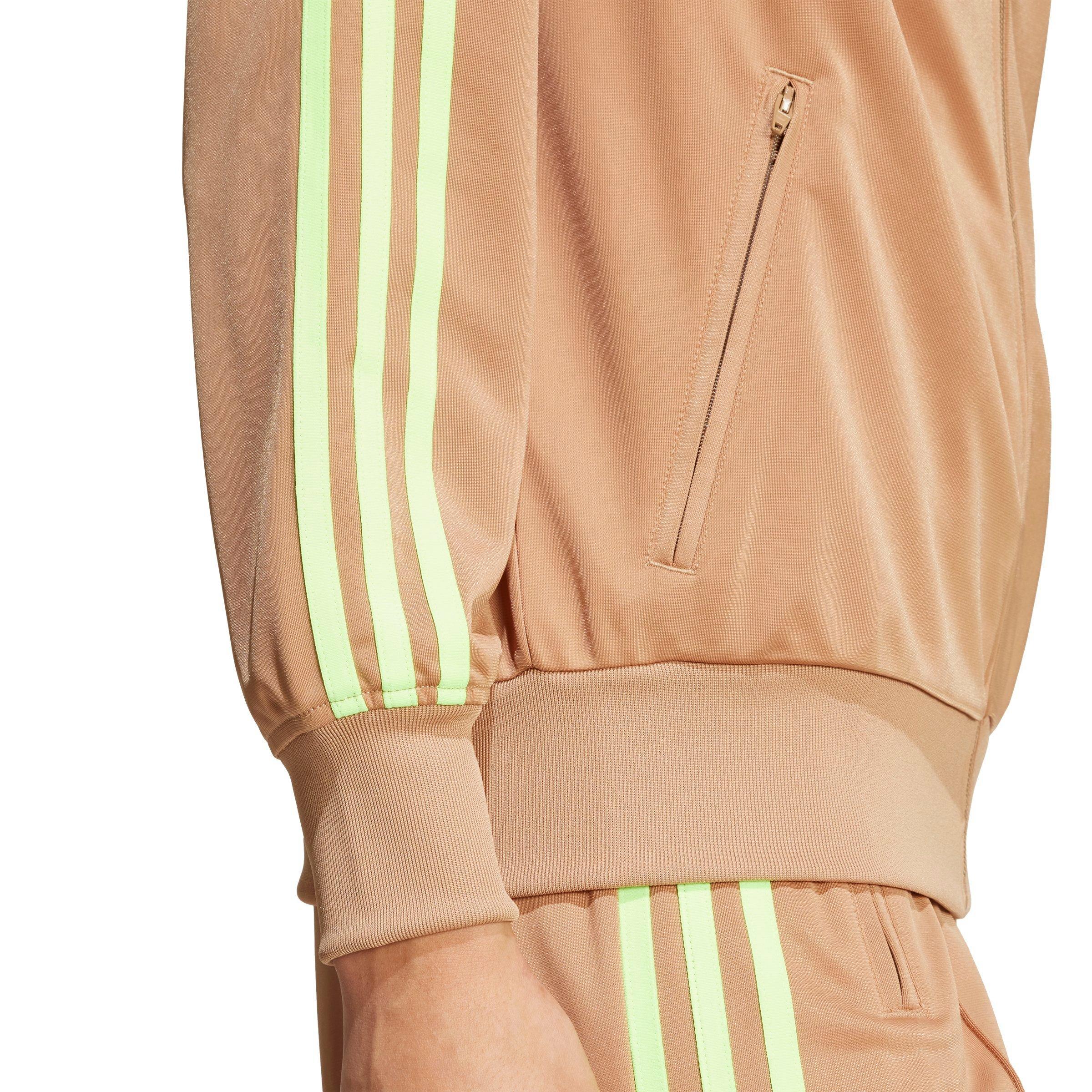 adidas Originals Women's Adicolor Classic Firebird Loose Track Top - Brown/Green - BROWN/GREEN Thumbnail View 4