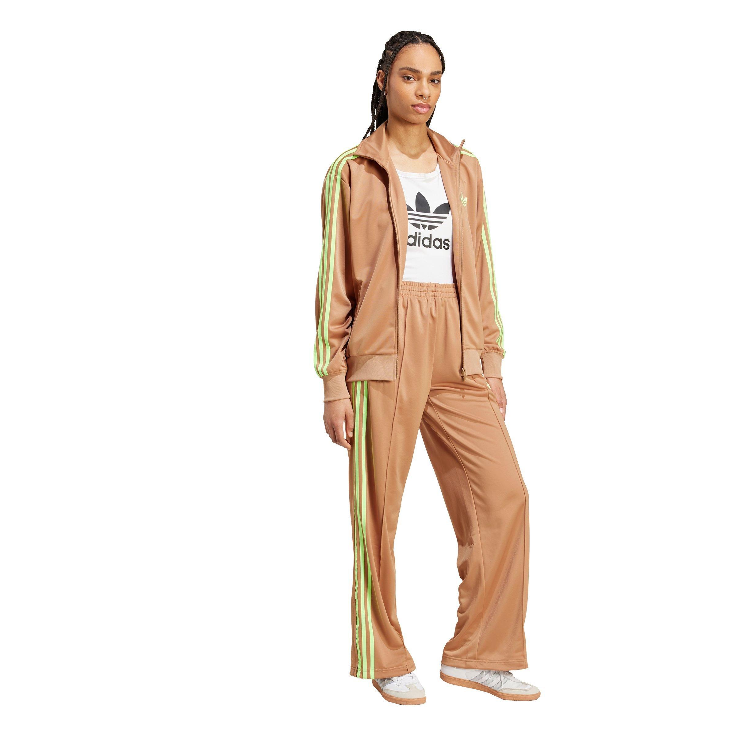 adidas Originals Women's Adicolor Classic Firebird Loose Track Top - Brown/Green - BROWN/GREEN Thumbnail View 5