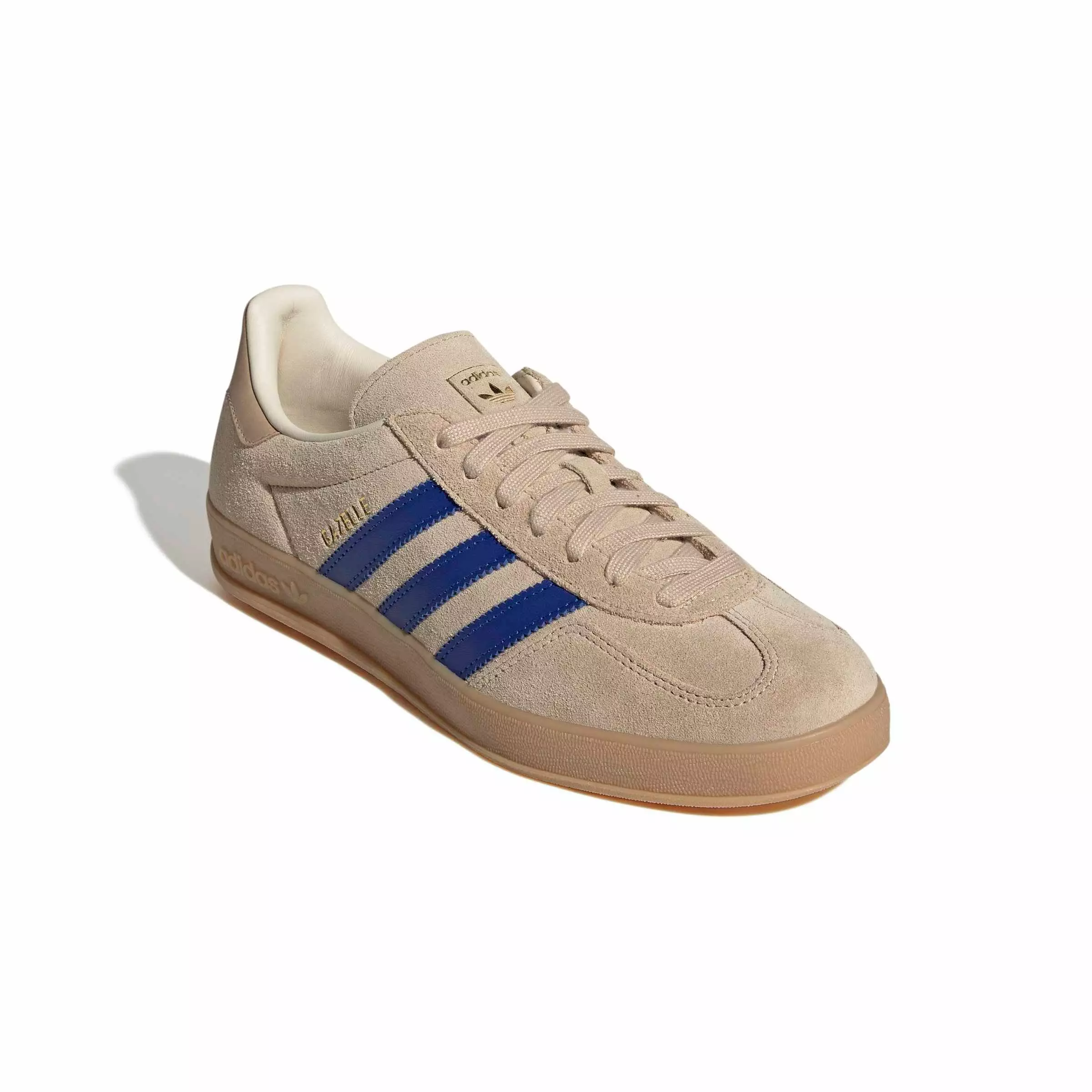 adidas Originals Gazelle Indoor "Magic Beige/Team Royal Blue/Wonder White" Men's Shoe - BEIGE/ROYAL/WHITE