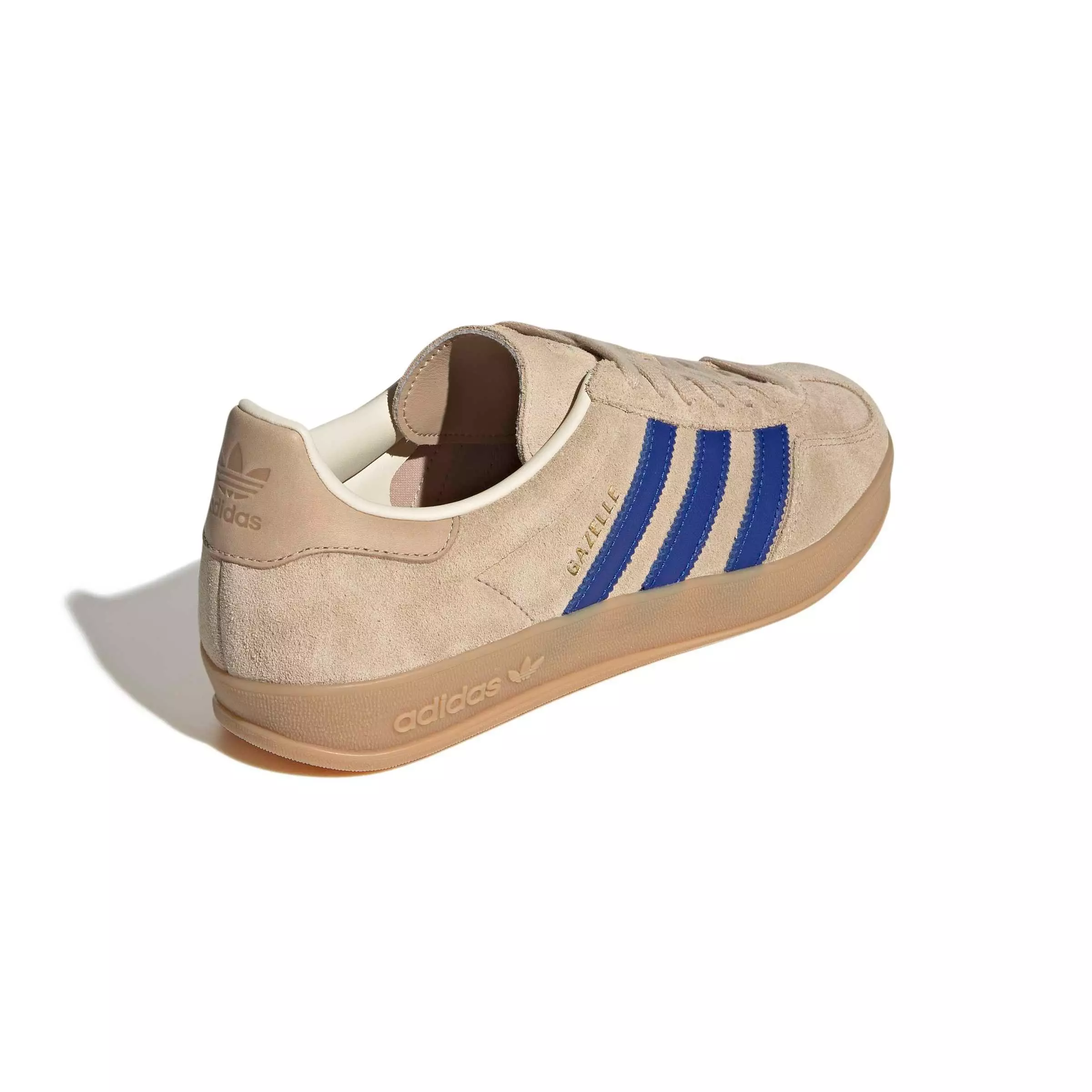 adidas Originals Gazelle Indoor "Magic Beige/Team Royal Blue/Wonder White" Men's Shoe - BEIGE/ROYAL/WHITE