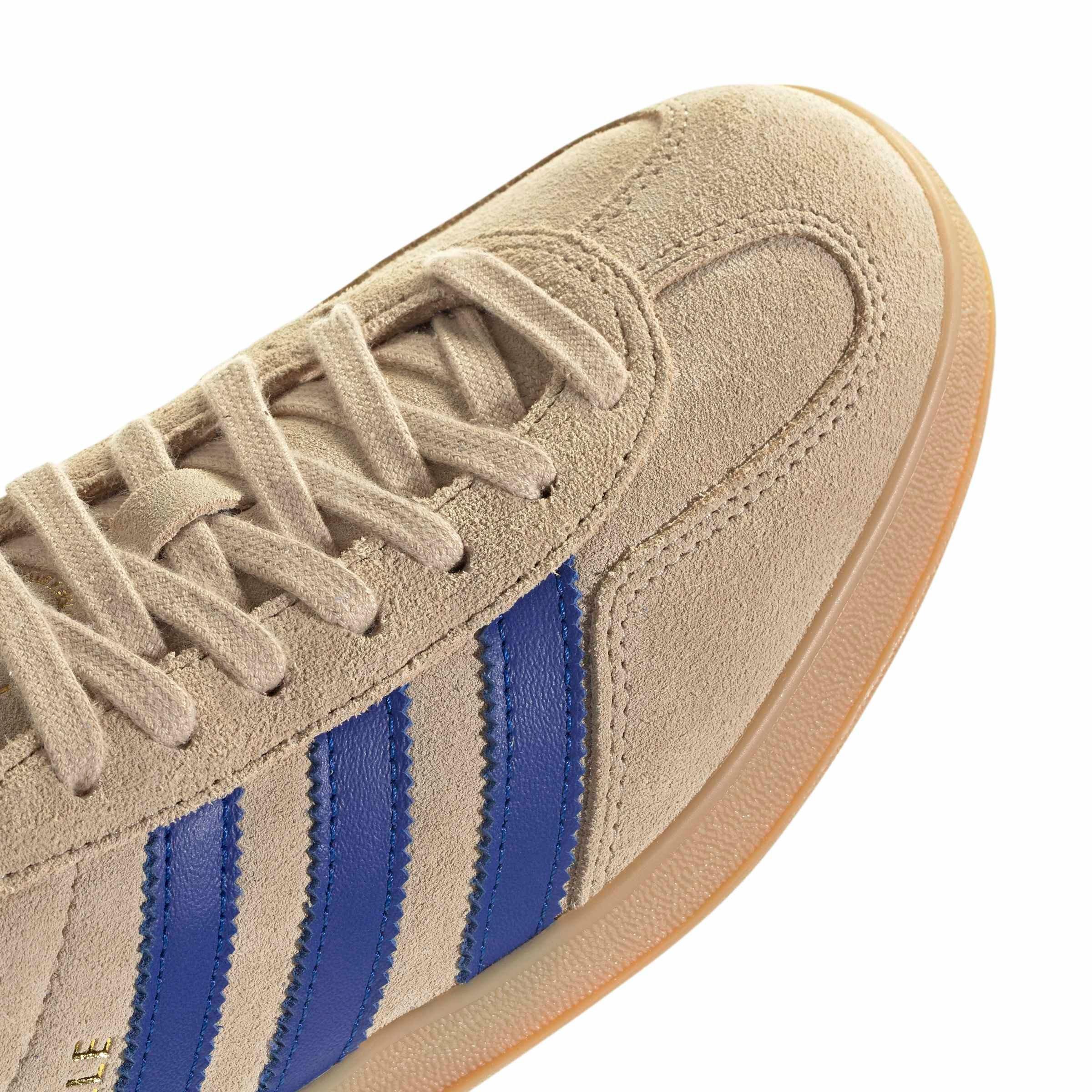 adidas Originals Gazelle Indoor "Magic Beige/Team Royal Blue/Wonder White" Men's Shoe - BEIGE/ROYAL/WHITE Thumbnail View 8