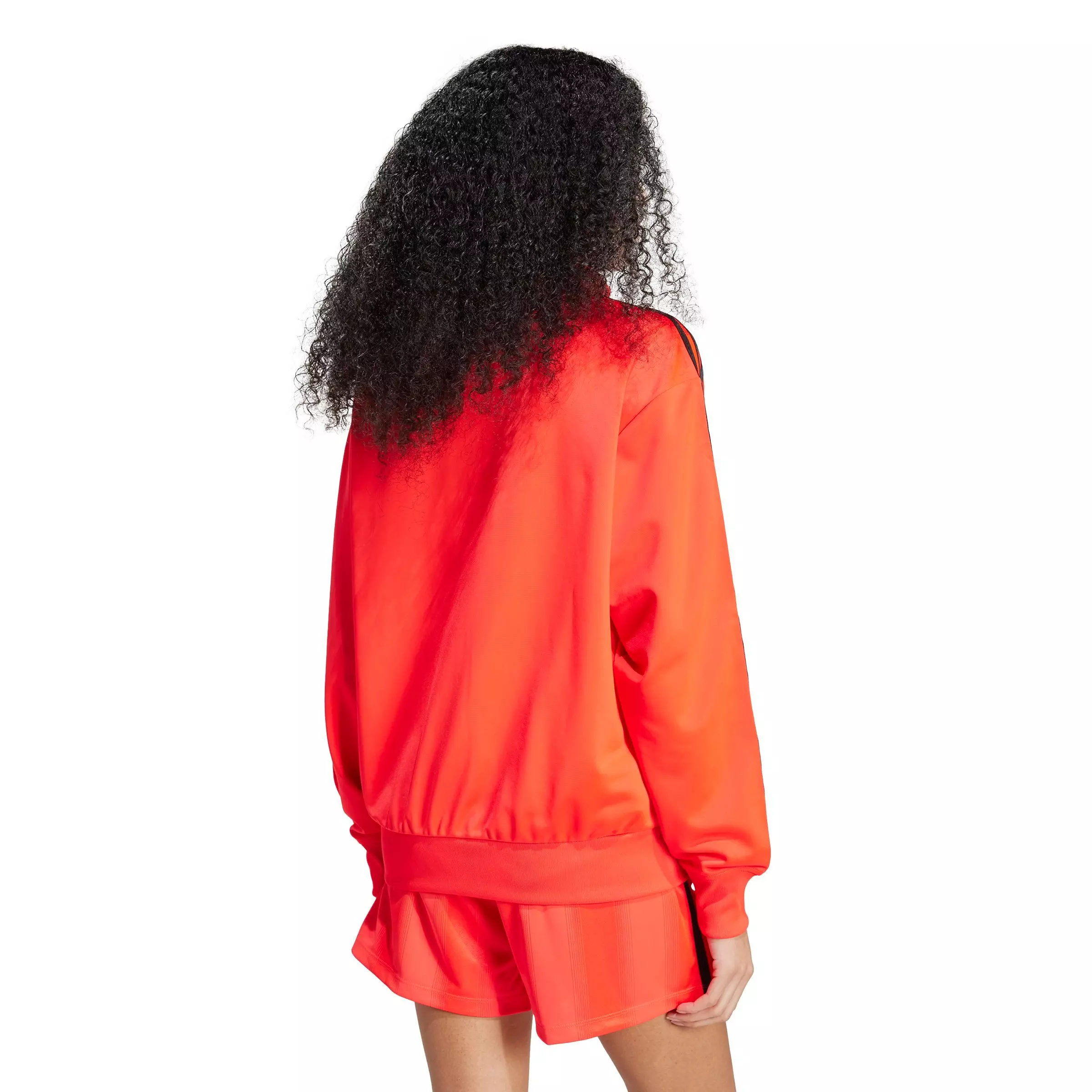 adidas Originals Women's Adicolor Classic Firebird Loose Track Top -Red/Black - RED/BLACK