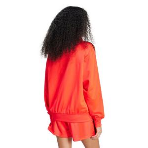 adidas Originals Women's Adicolor Classic Firebird Loose Track Top -Red/Black