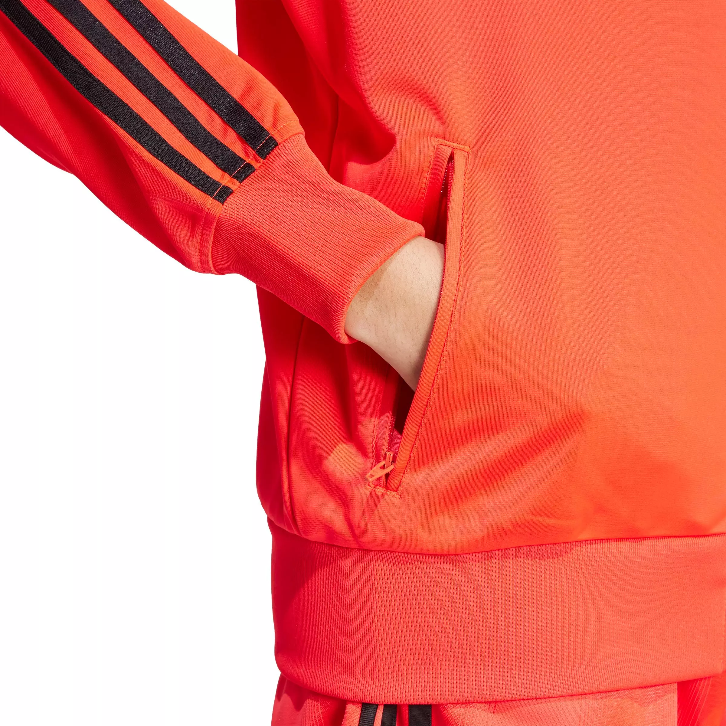 adidas Originals Women's Adicolor Classic Firebird Loose Track Top -Red/Black - RED/BLACK