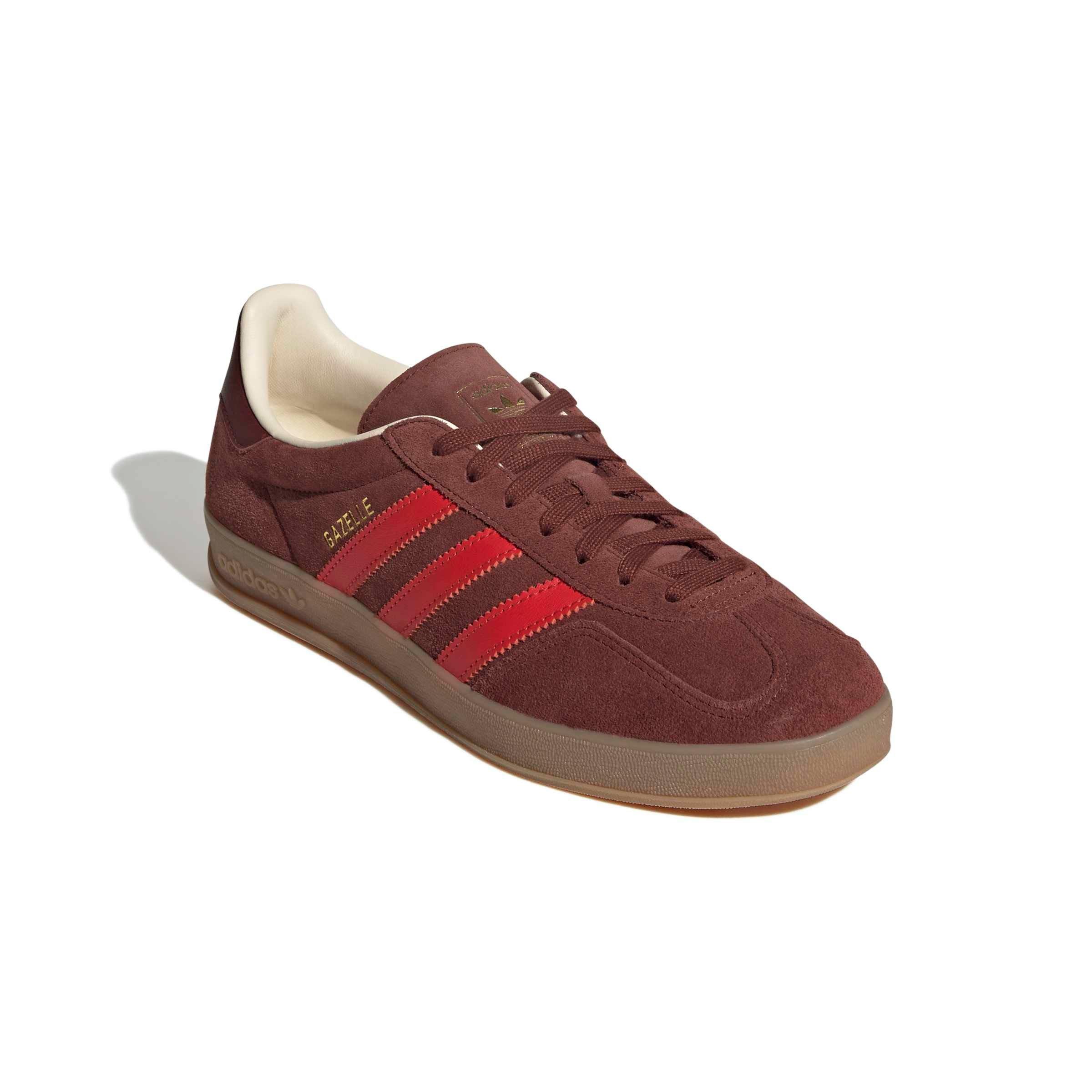 adidas Originals Gazelle Indoor "Fox Brown/Red/Gum 4" Men's Shoe - BROWN/RED/GUM Thumbnail View 3