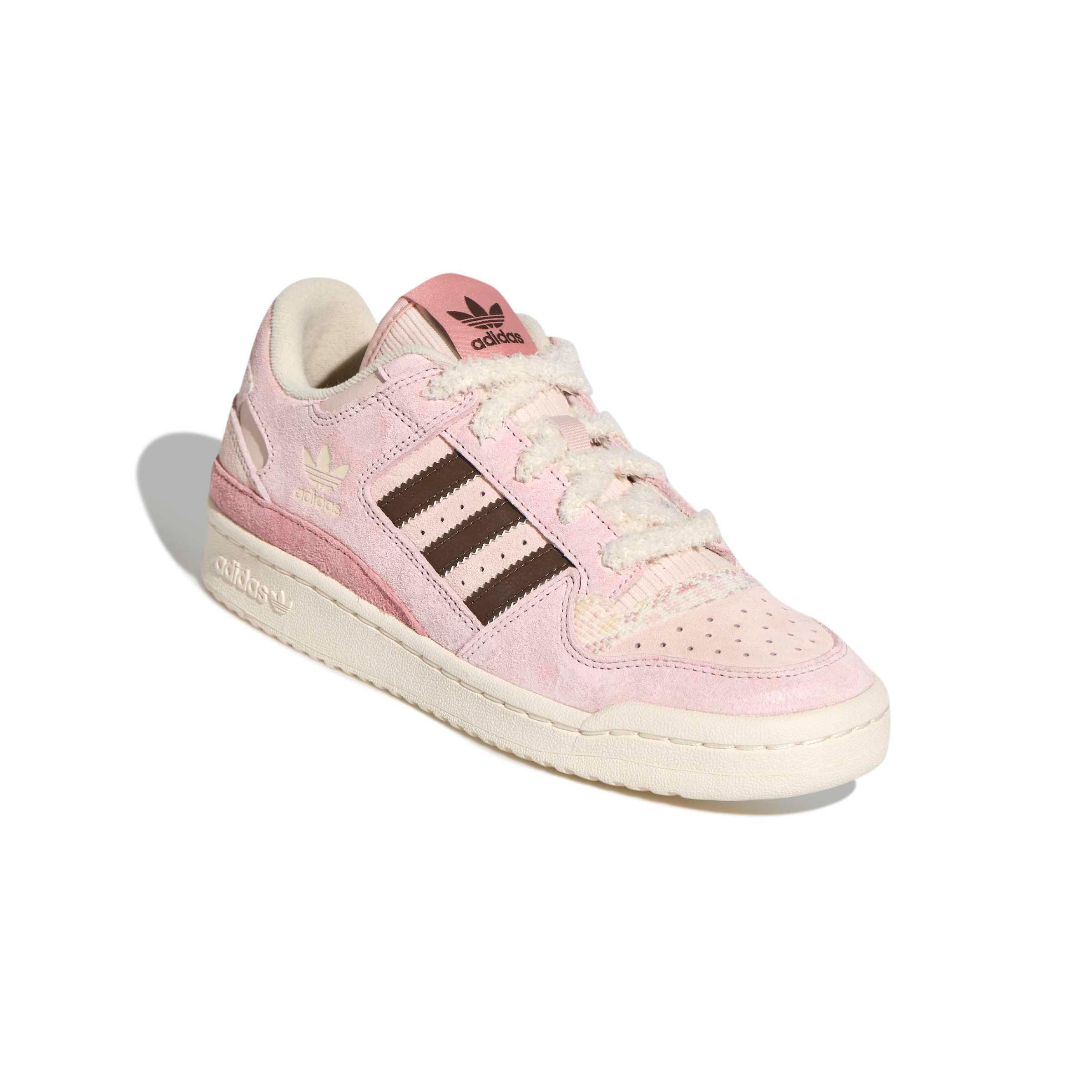 adidas Forum Low "Sandy Pink/Earth Strata/Wonder White" Men's Shoe - PINK/EARTH/WHITE Thumbnail View 3