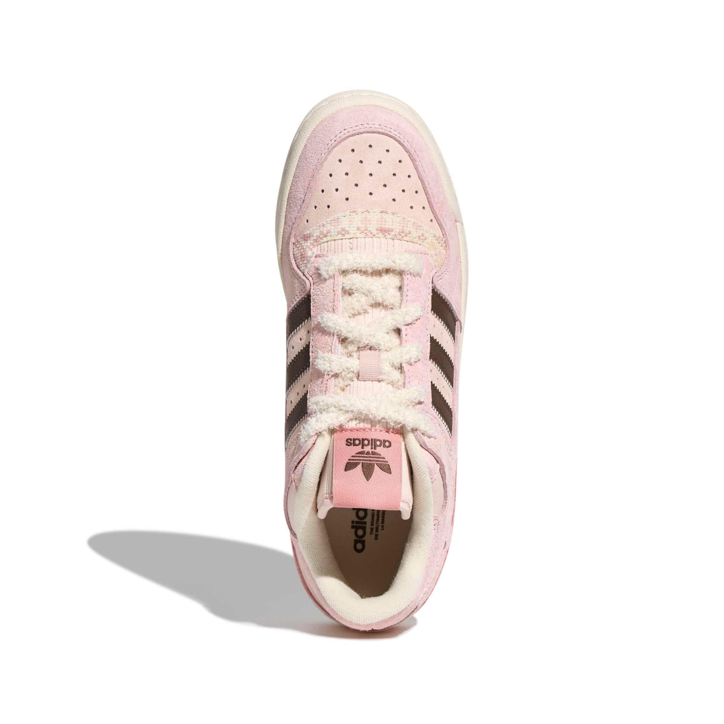 adidas Forum Low "Sandy Pink/Earth Strata/Wonder White" Men's Shoe - PINK/EARTH/WHITE Thumbnail View 5