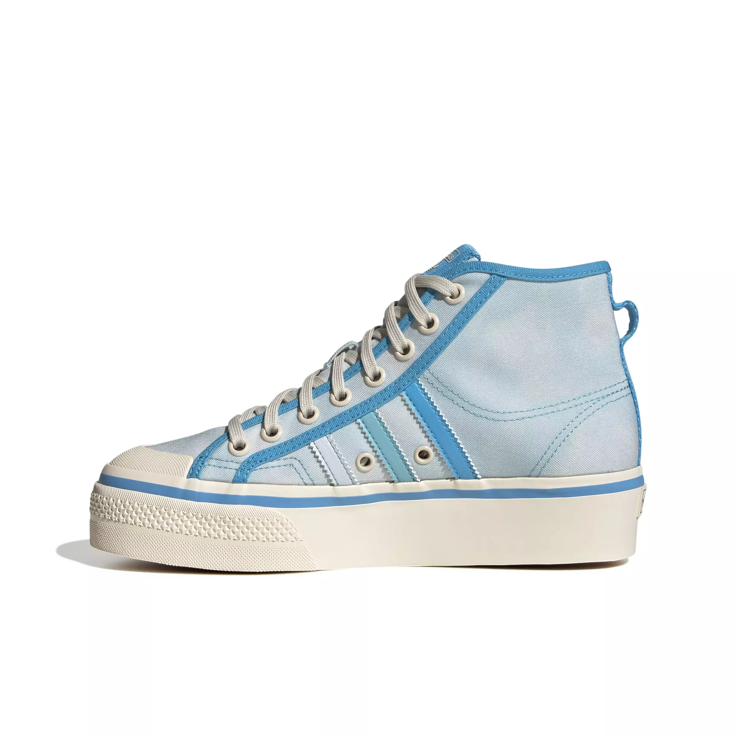 adidas Originals Nizza Platform Mid "Almost Blue/Panton/Wonder White" Women's Shoe - BLUE