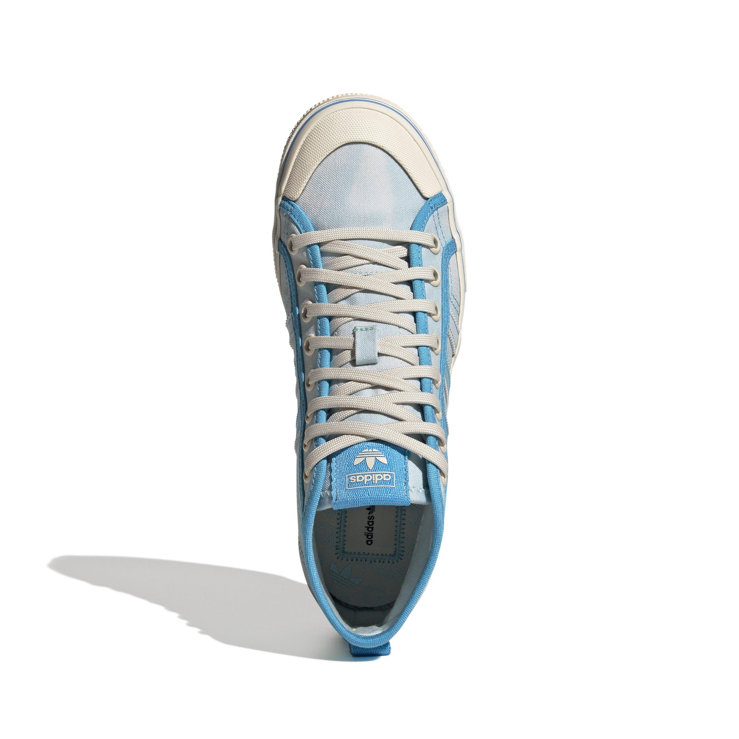 adidas Originals Nizza Platform Mid "Almost Blue/Panton/Wonder White" Women's Shoe - BLUE Thumbnail View 5