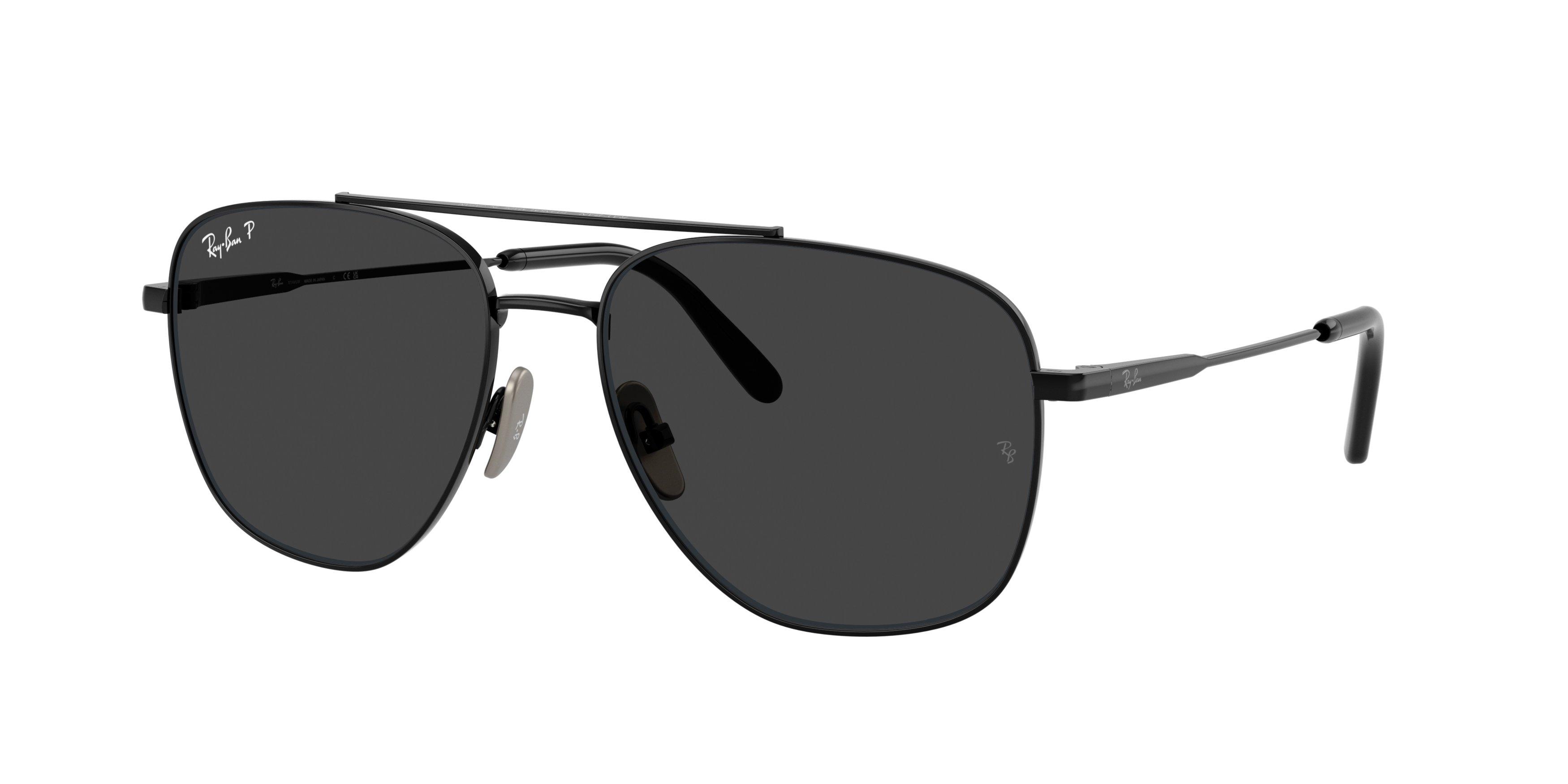 Ray-Ban William Titanium Sunglasses - BLACK Thumbnail View 1