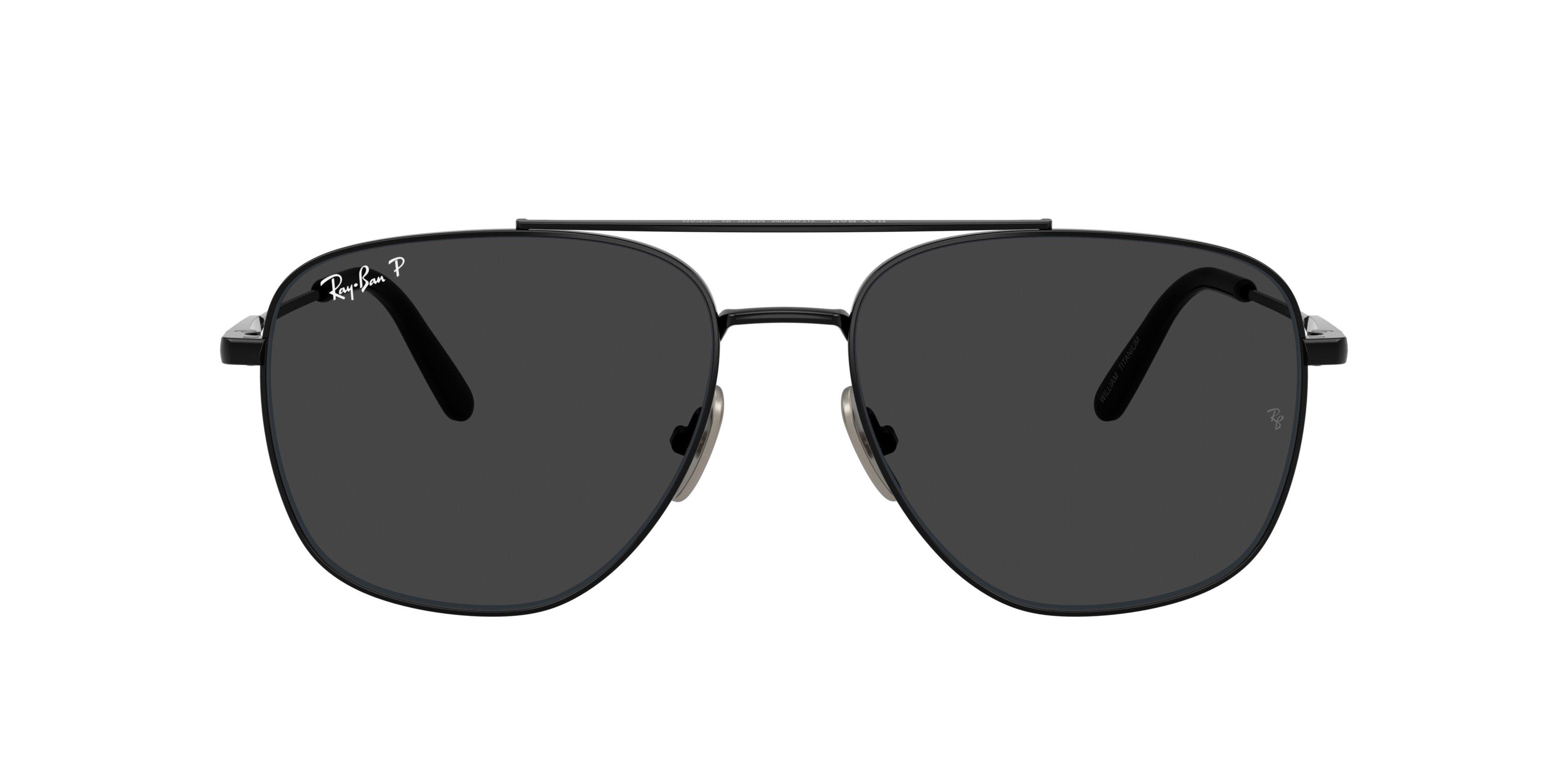 Ray-Ban William Titanium Sunglasses - BLACK Thumbnail View 2