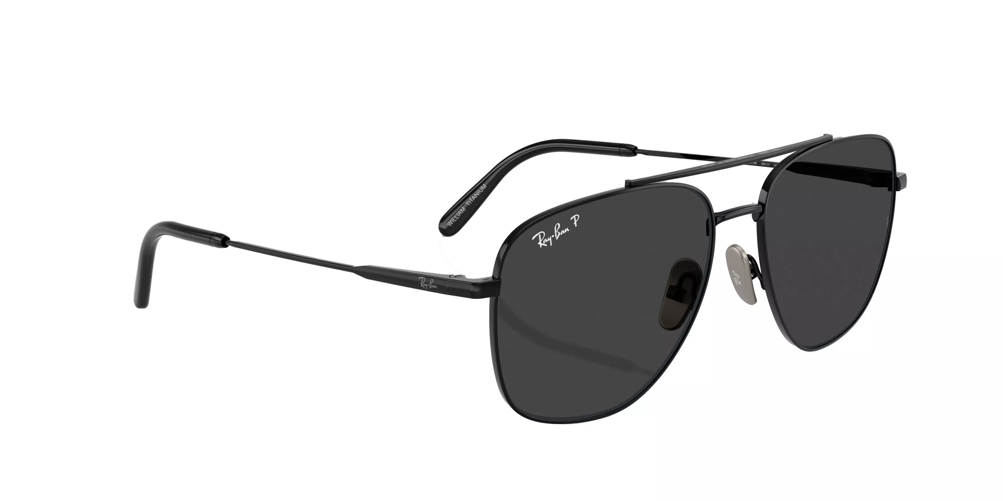 Ray-Ban William Titanium Sunglasses - BLACK
