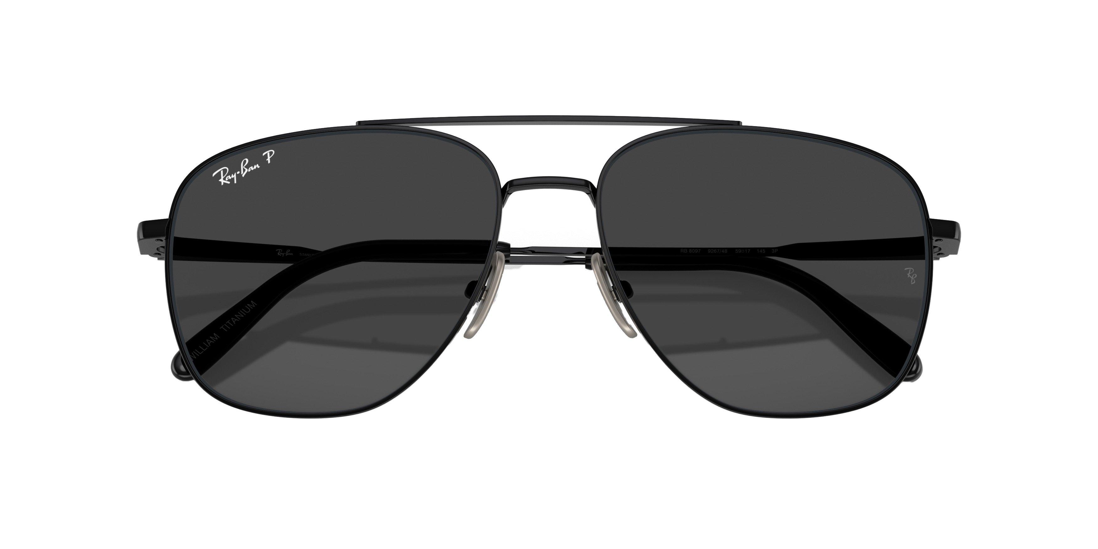 Ray-Ban William Titanium Sunglasses - BLACK Thumbnail View 6