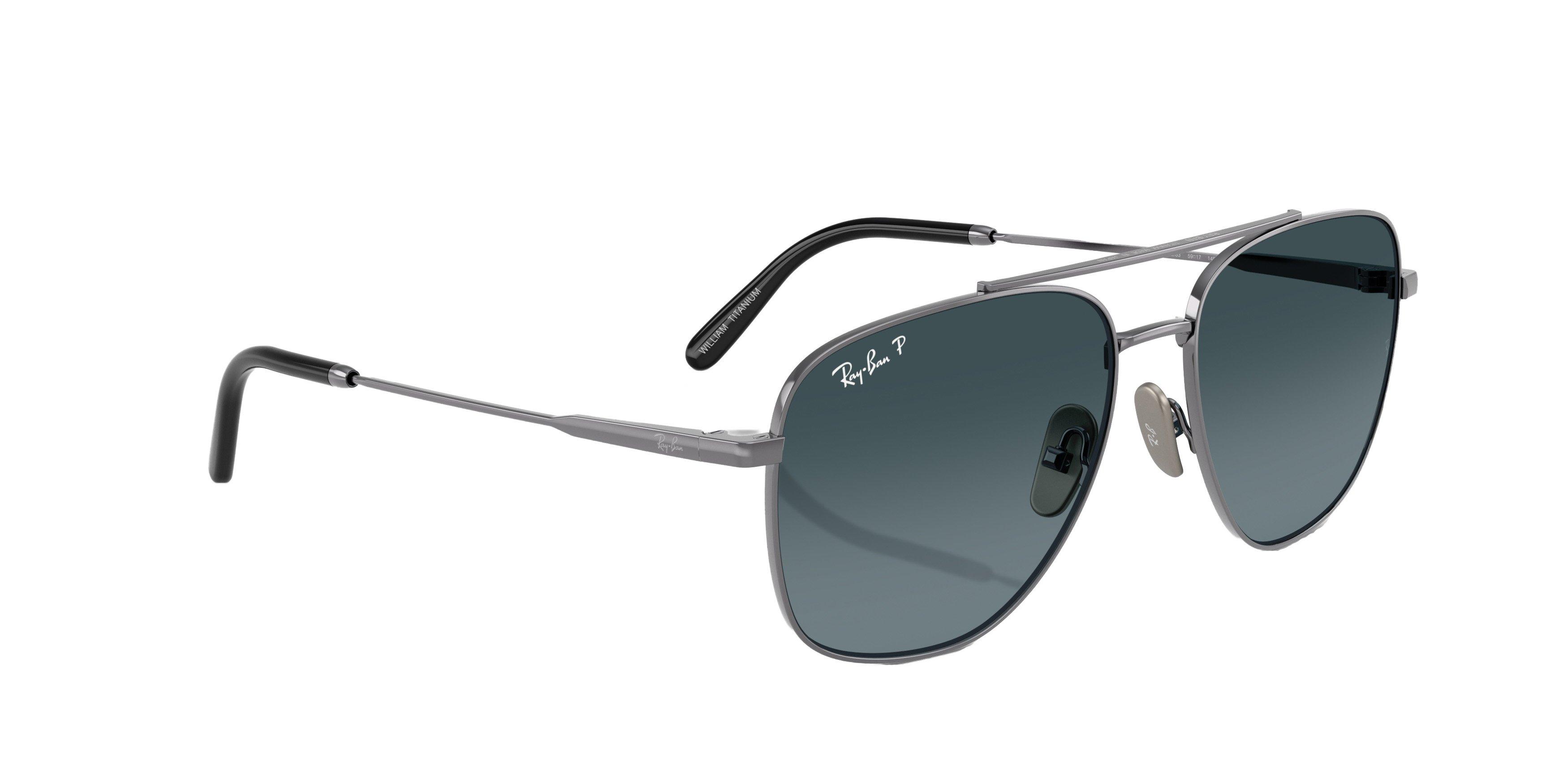 Ray-Ban William Titanium Sunglasses - GREY Thumbnail View 5