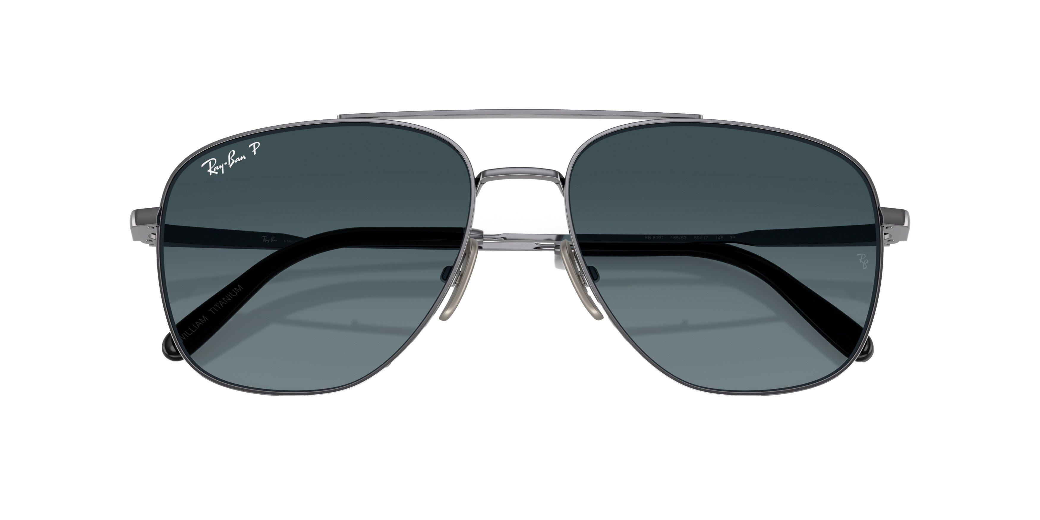 Ray-Ban William Titanium Sunglasses - GREY Thumbnail View 6