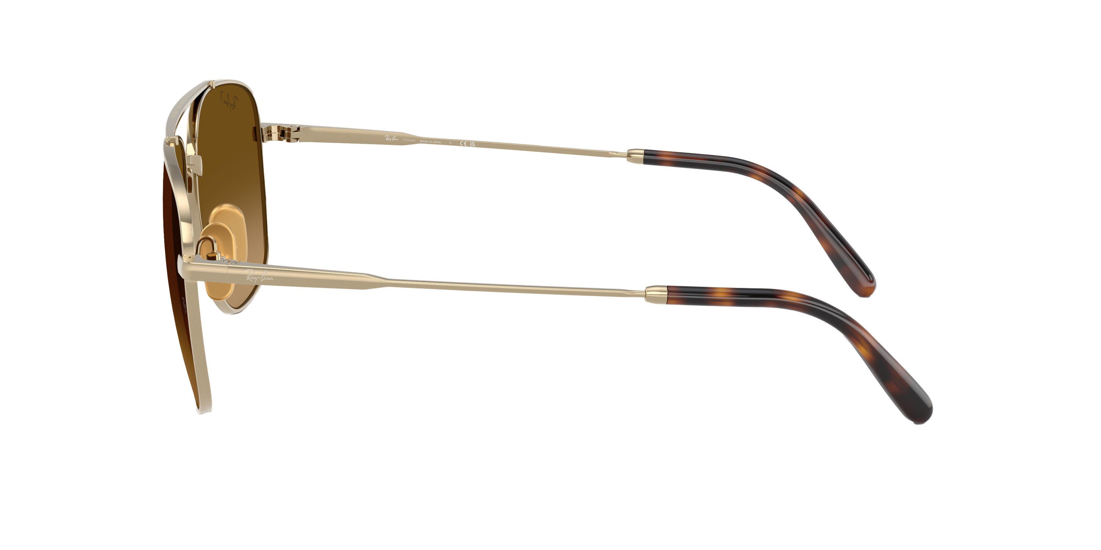 Ray-Ban William Titanium Sunglasses - GREEN/BROWN Thumbnail View 4