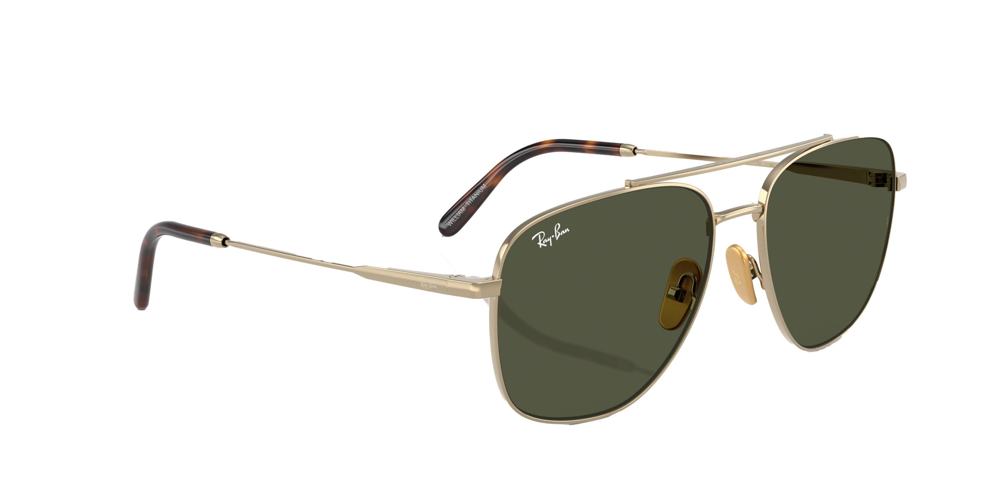 Ray-Ban William Titanium Sunglasses - GREEN Thumbnail View 5