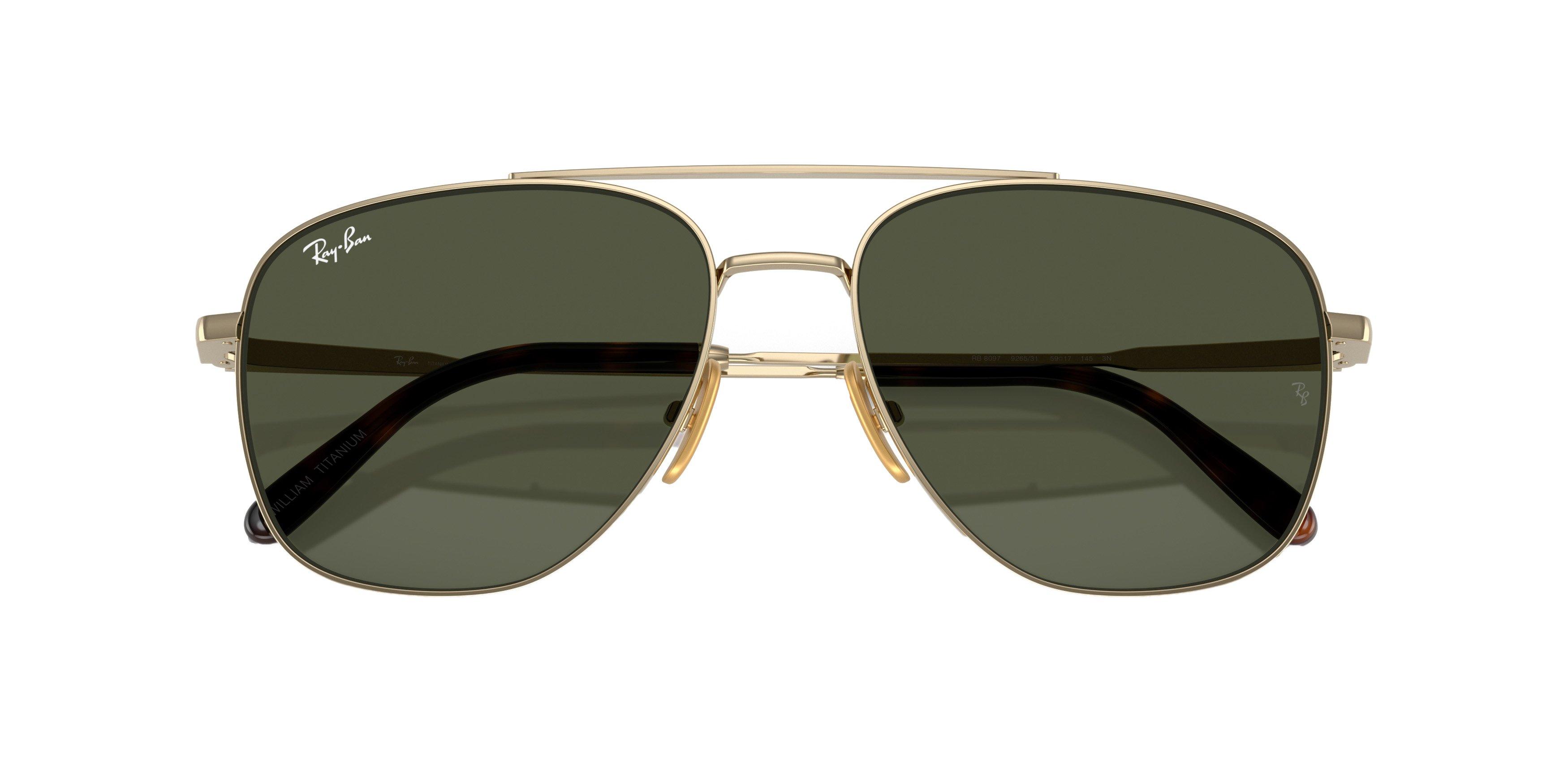 Ray-Ban William Titanium Sunglasses - GREEN Thumbnail View 6
