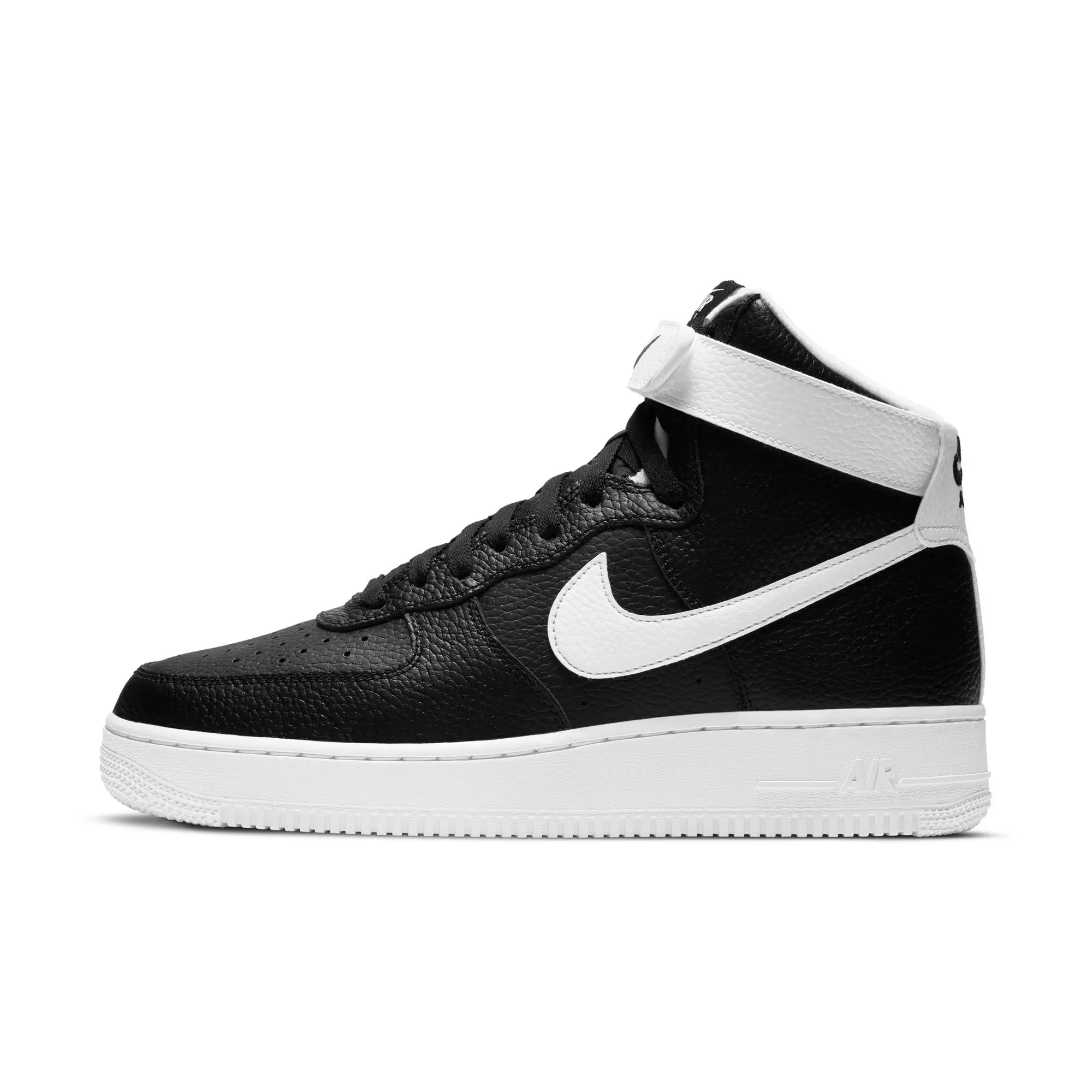 Nike Air Force 1 '07 High "Black/White" Men's Shoe - BLACK