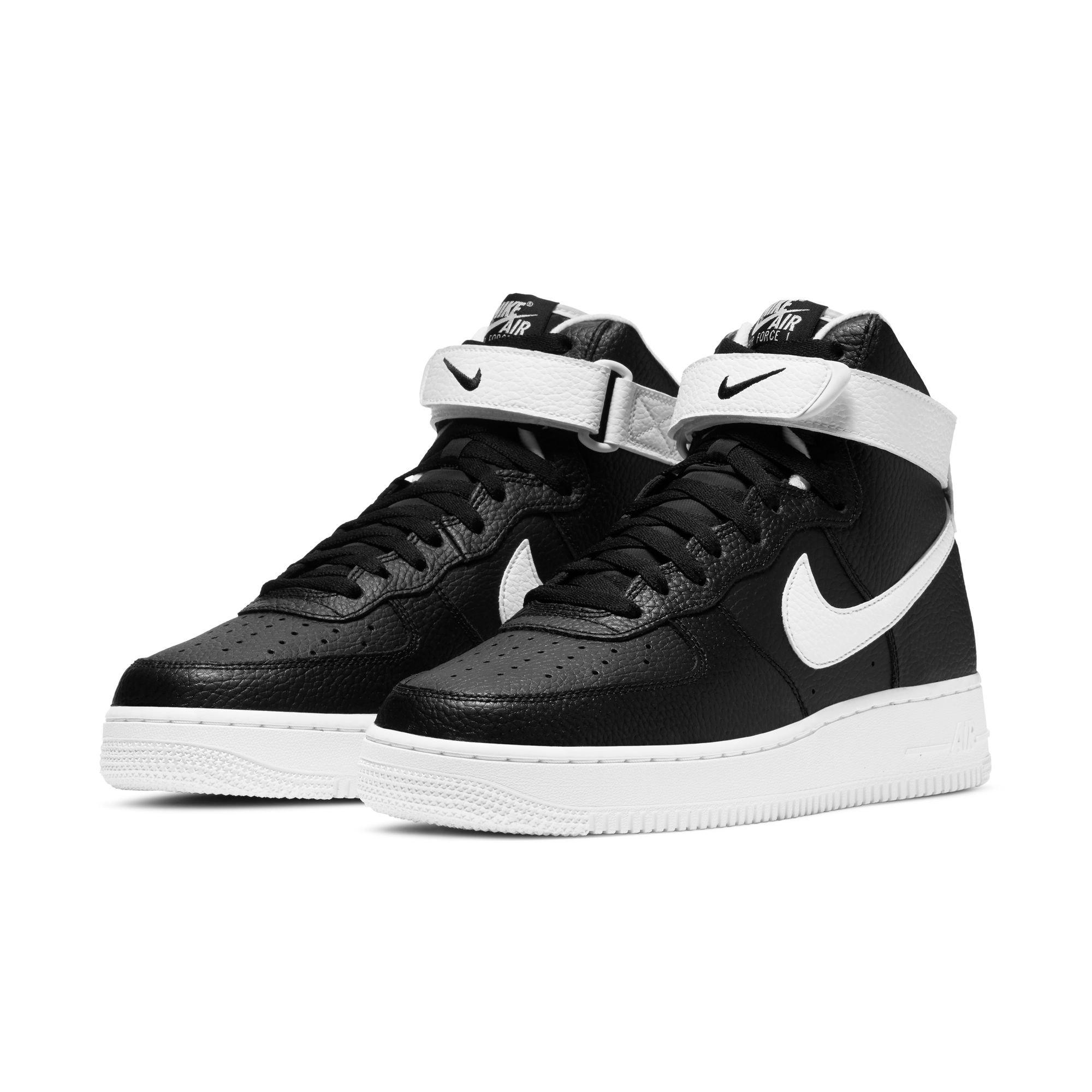 Nike Air Force 1 '07 High "Black/White" Men's Shoe - BLACK Thumbnail View 6