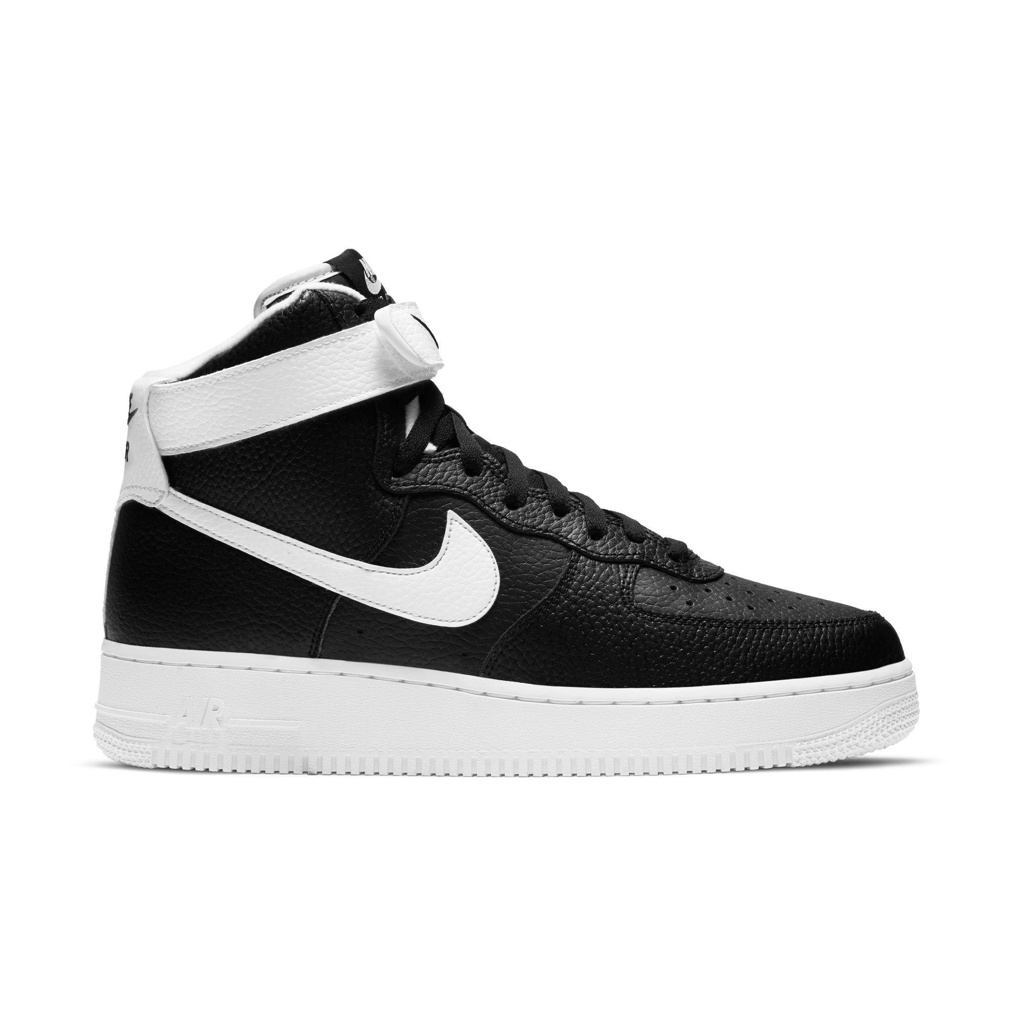 Nike Air Force 1 High Black/Black Men's Shoes - Hibbett