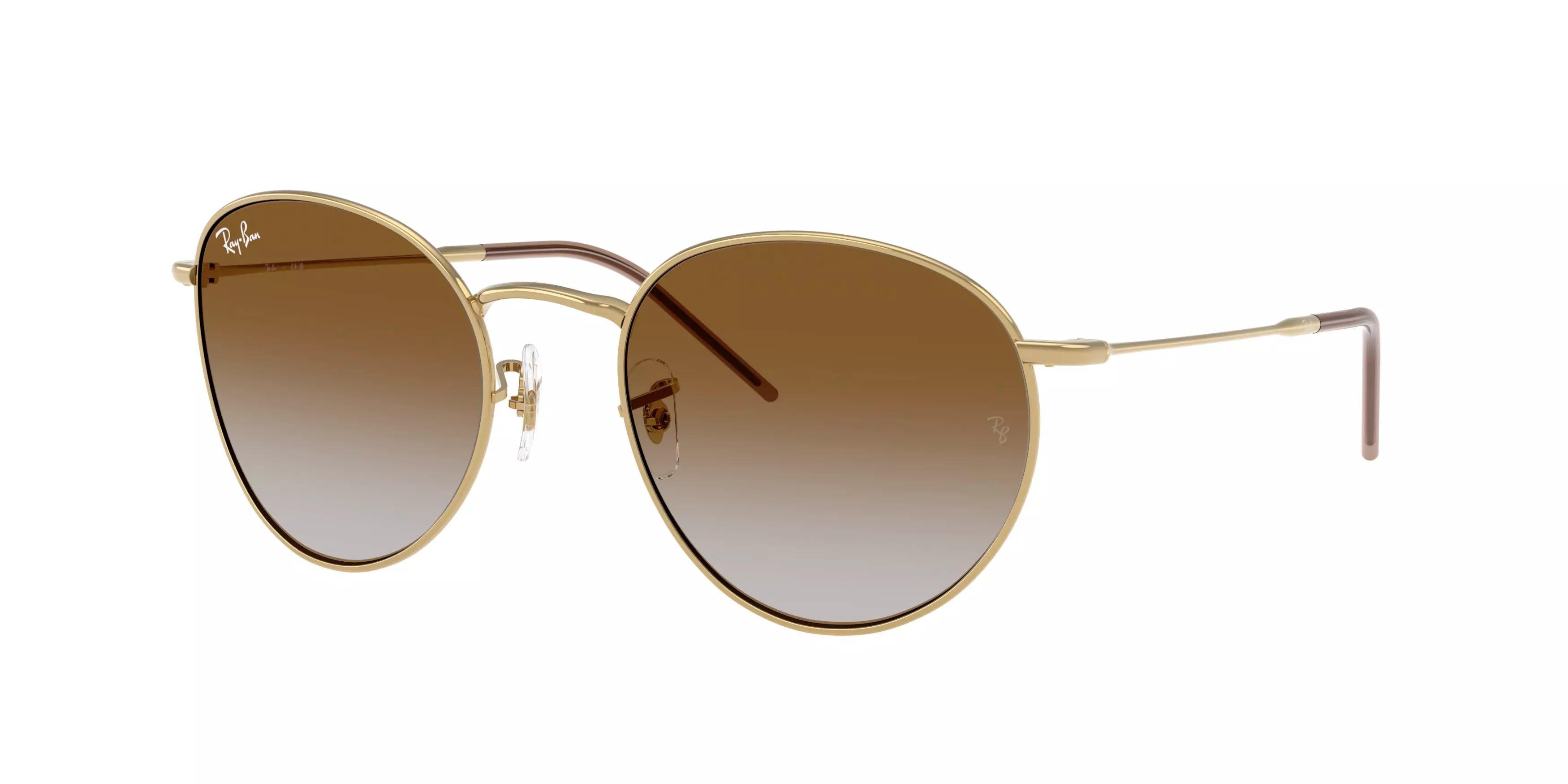 Ray-Ban Round Reverse Sunglasses - GREEN/BROWN