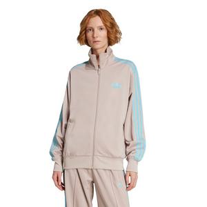 adidas Originals Women's Adicolor Classic Firebird Loose Track Top -Beige/Blue