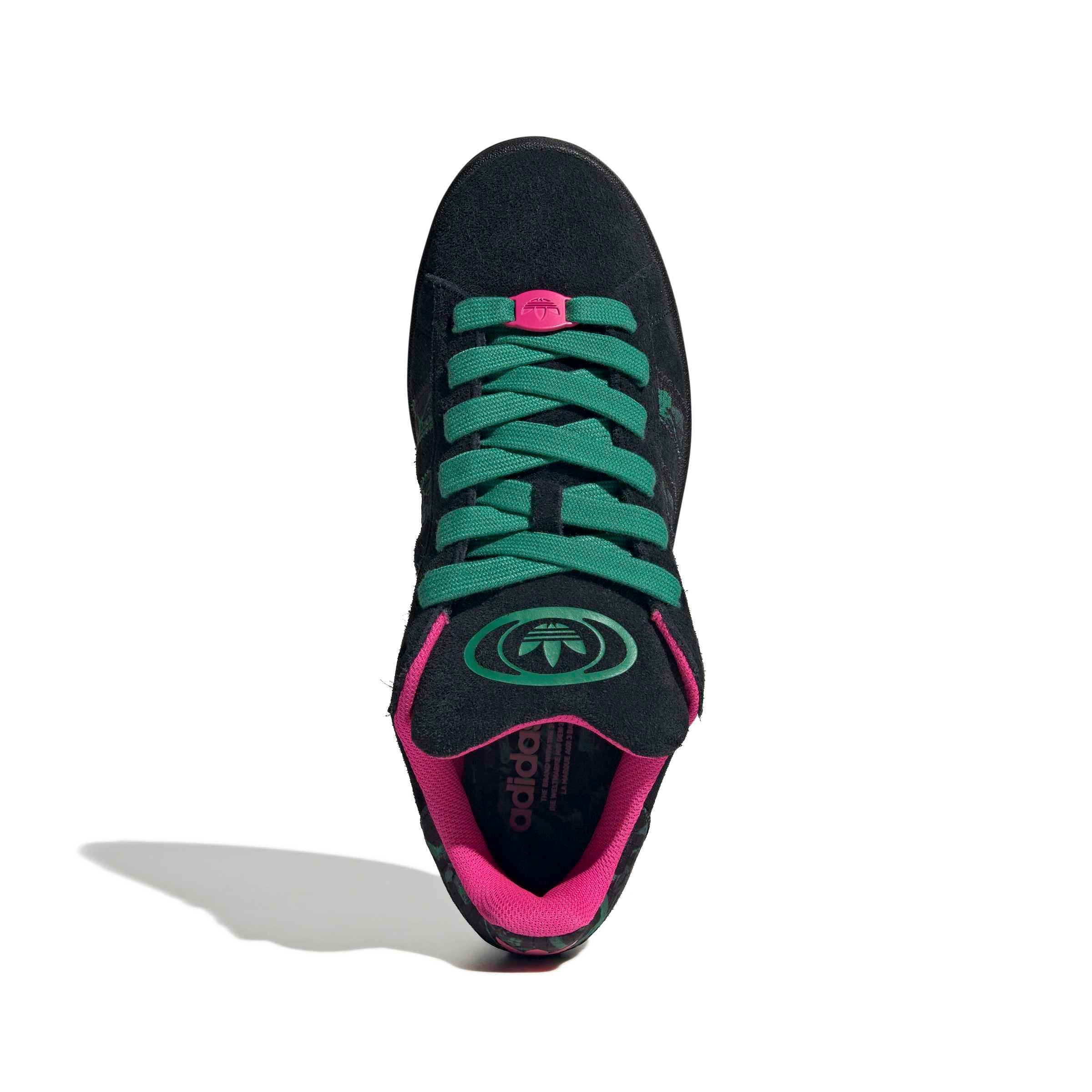 adidas Originals Campus 00s "Core Black/Semi Court Green/Shock Pink" Men's Shoe - BLACK/GREEN/PINK Thumbnail View 5