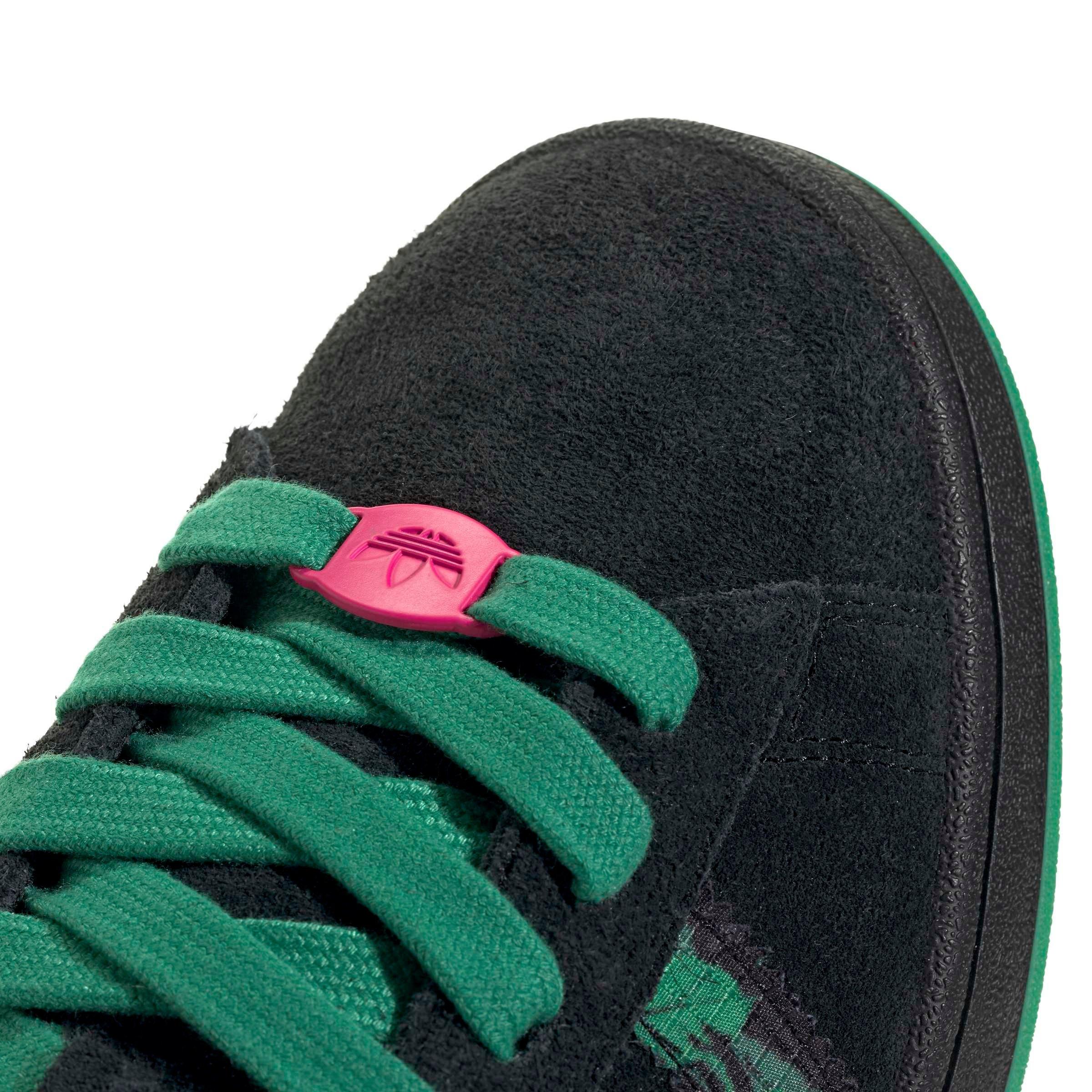 adidas Originals Campus 00s "Core Black/Semi Court Green/Shock Pink" Men's Shoe - BLACK/GREEN/PINK Thumbnail View 7