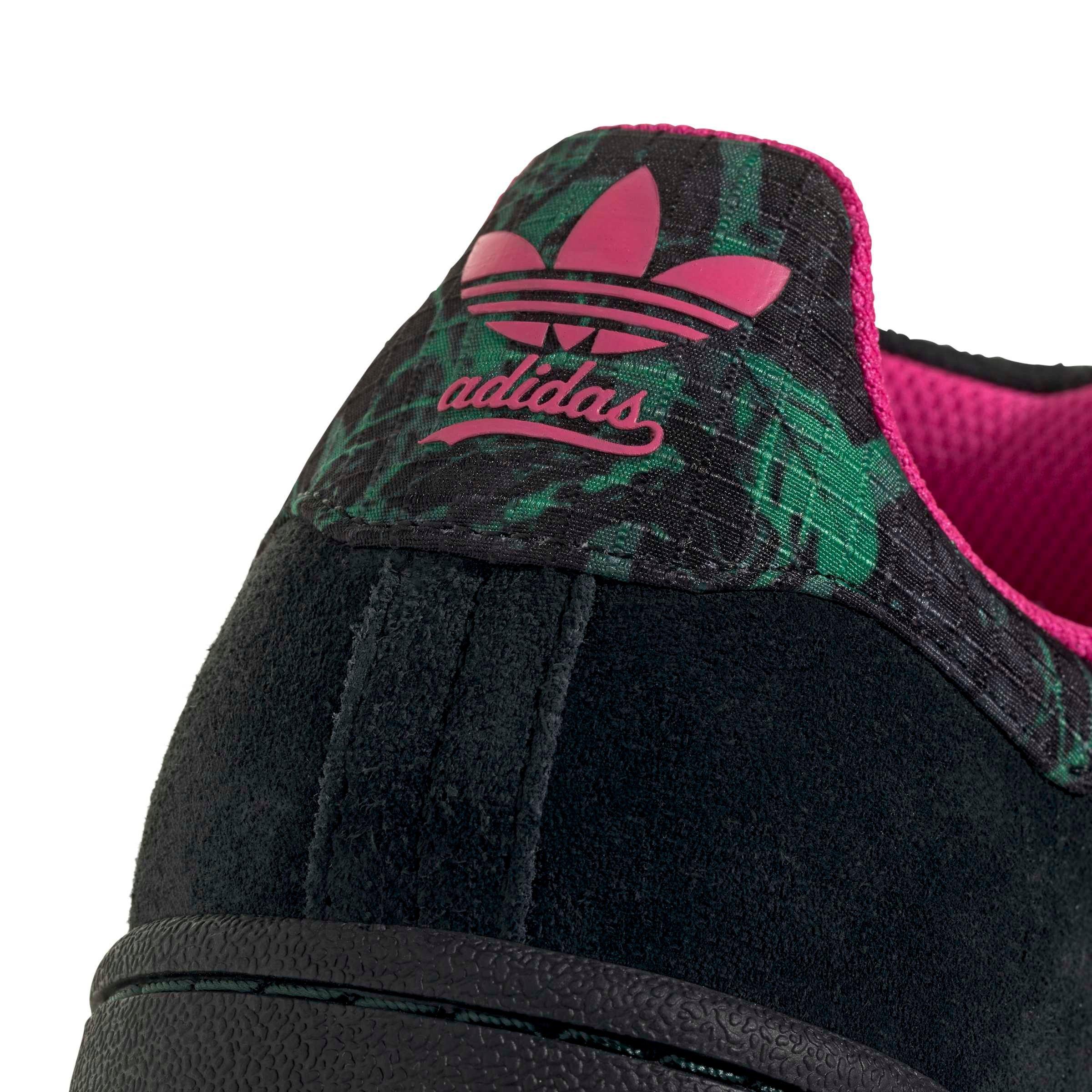adidas Originals Campus 00s "Core Black/Semi Court Green/Shock Pink" Men's Shoe - BLACK/GREEN/PINK Thumbnail View 8