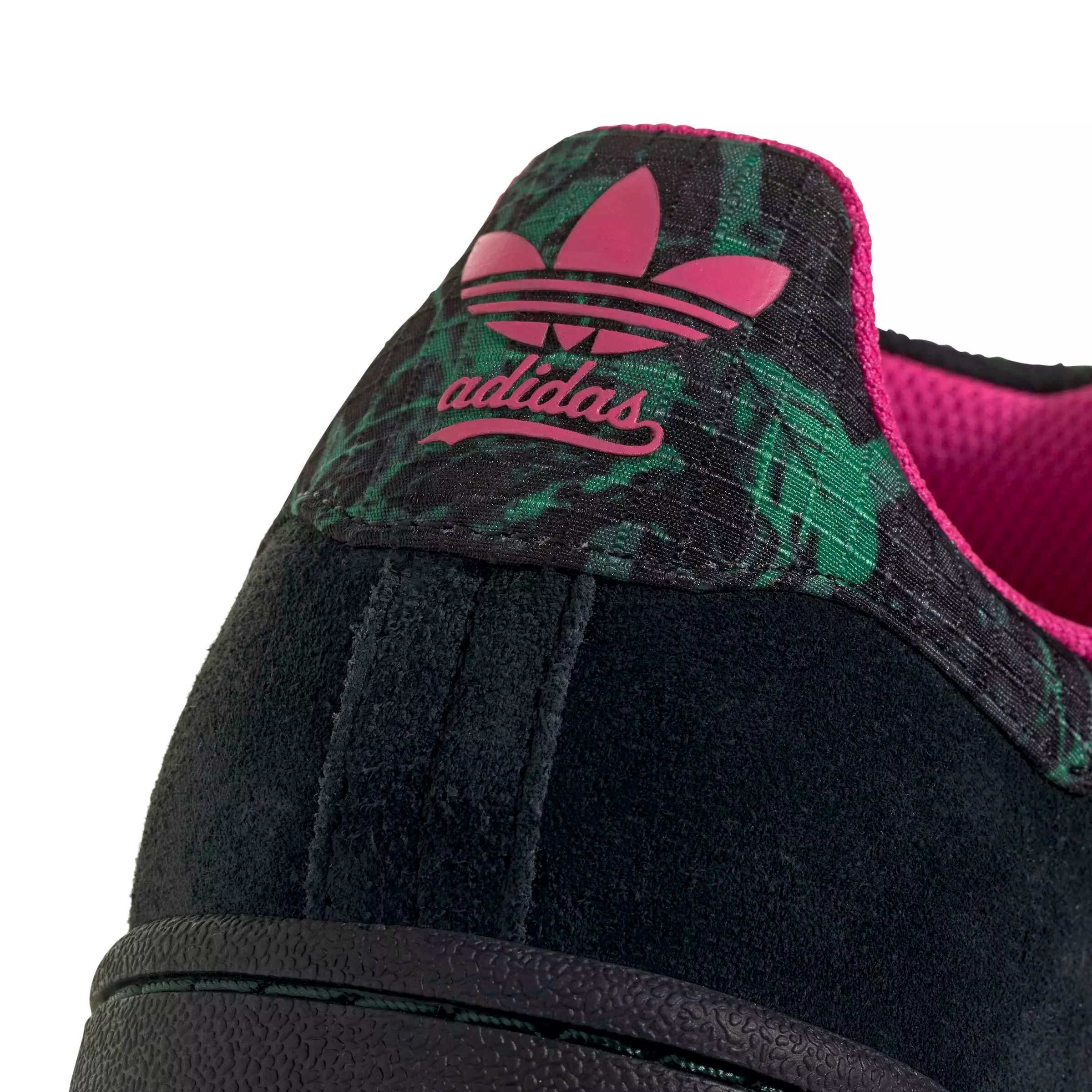 adidas Originals Campus 00s "Core Black/Semi Court Green/Shock Pink" Men's Shoe - BLACK/GREEN/PINK