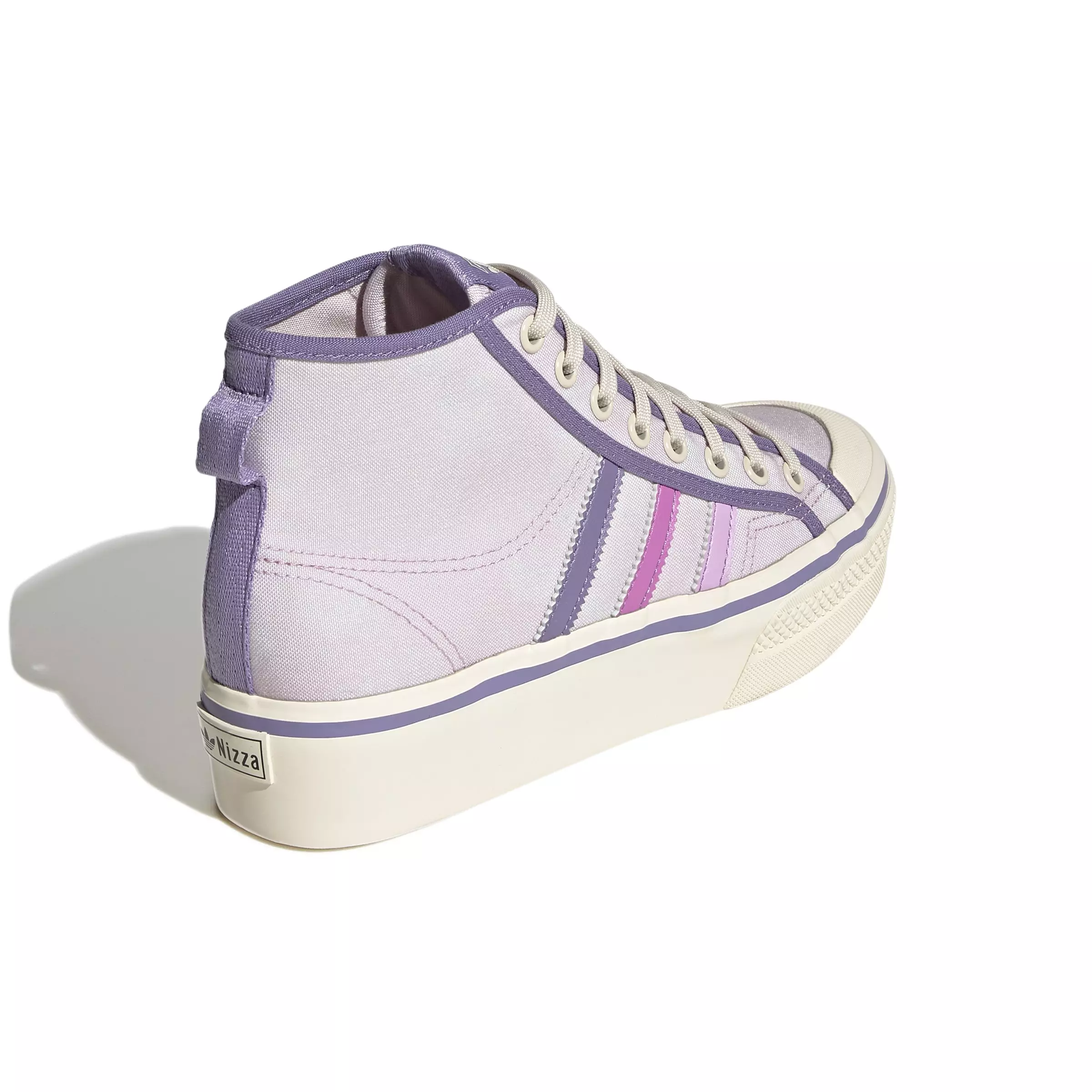 adidas Originals Nizza Platform Mid "Almost Pink/Pulse Lilac/Wonder White" Women's Shoe - PINK